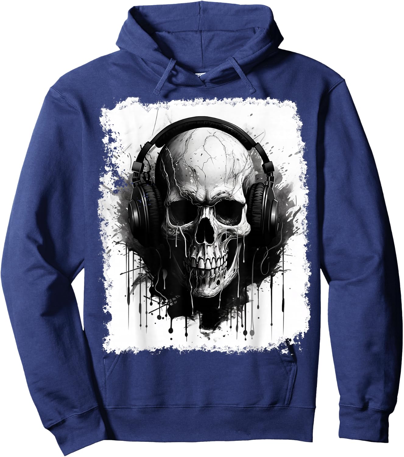 Skeleton Music Hoodie - Hoodie | Navy