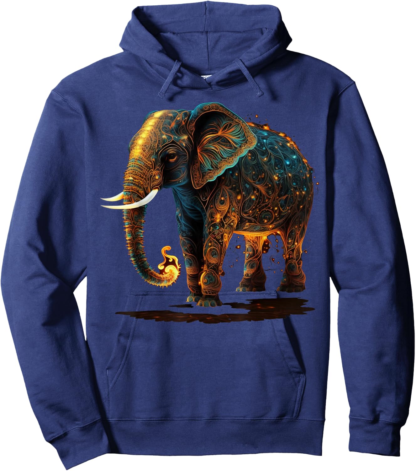 Cute Elephant Lover Animal on Elephant Hoodie - Hoodie | Navy