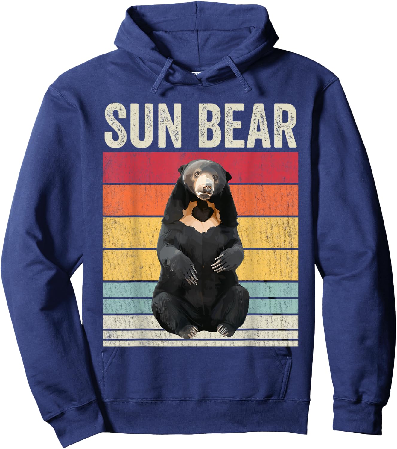 Sun Bear Vintage, Sun Bear Hoodie - Hoodie | Navy