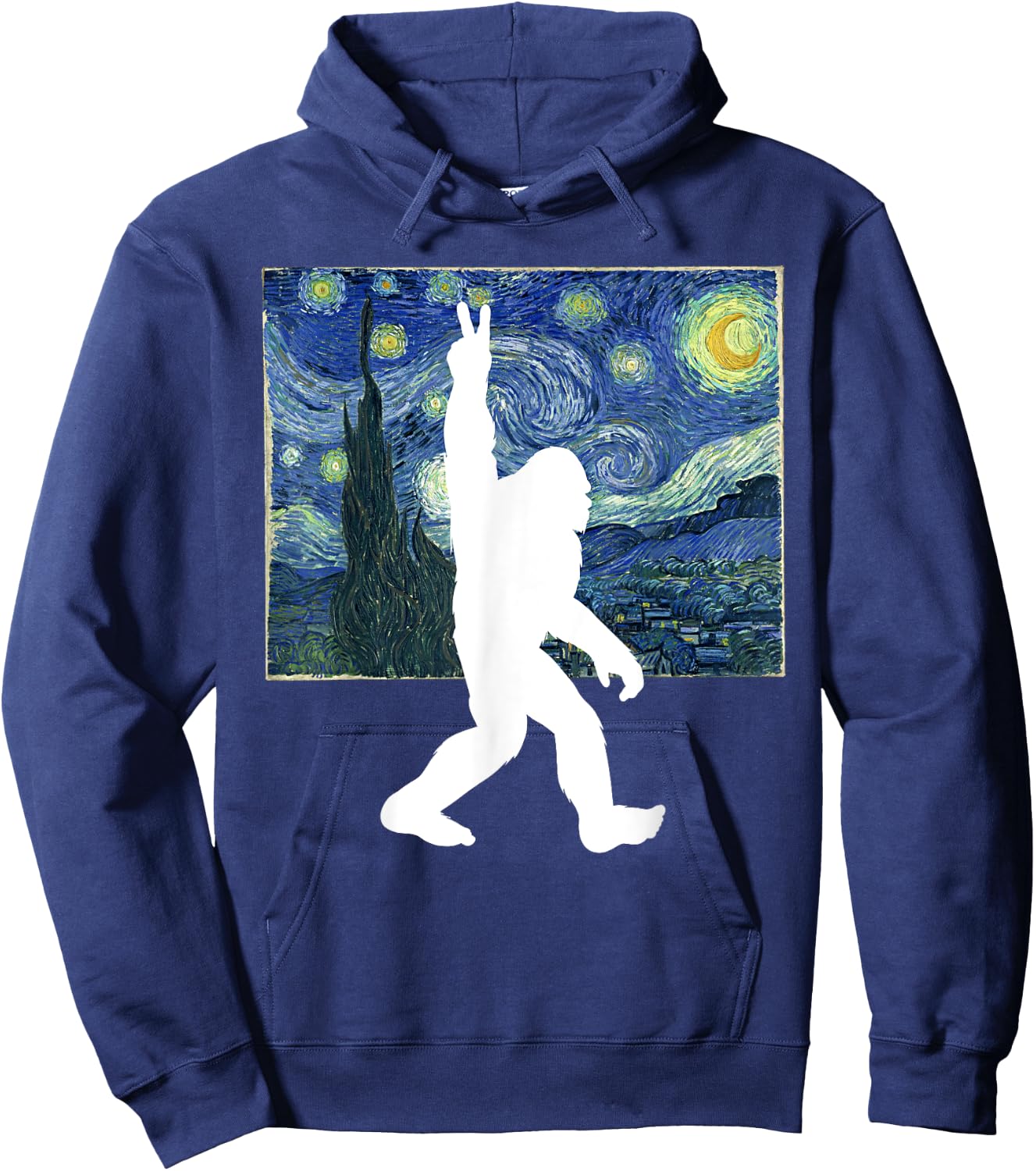 Bigfoot Starry Night Hoodie - Hoodie | Navy