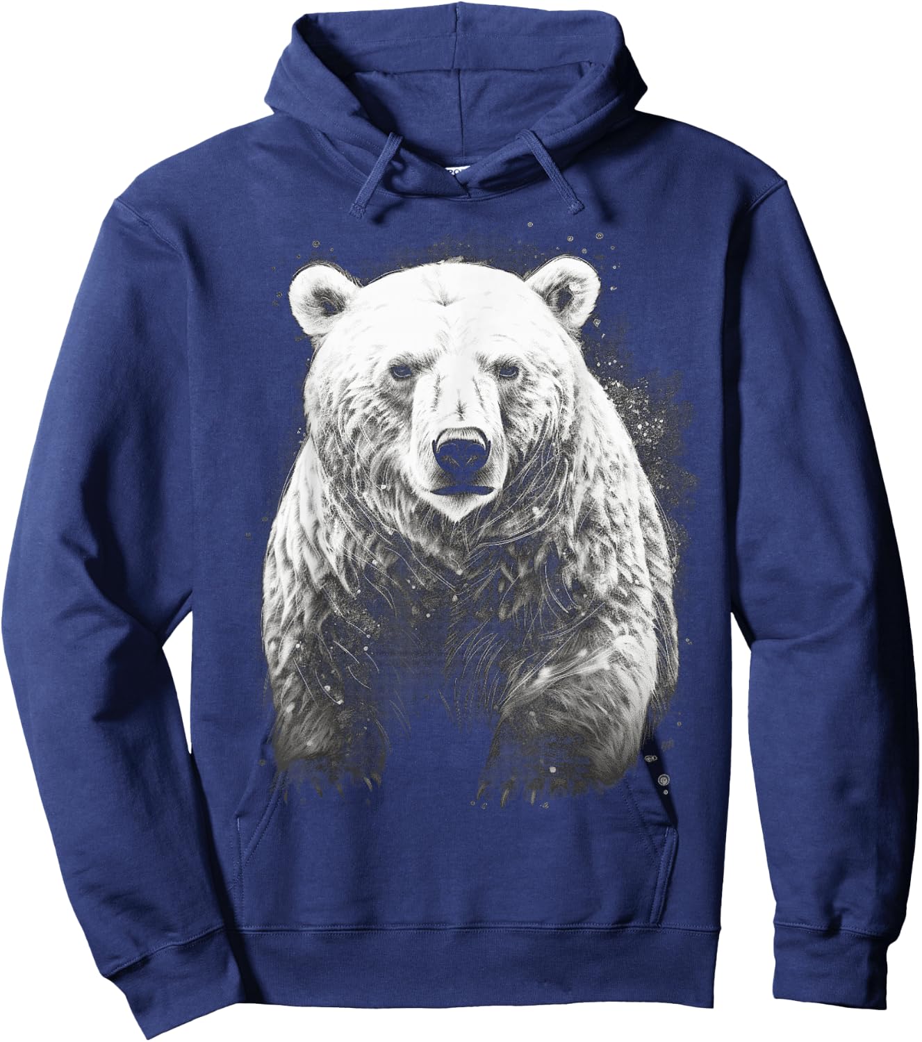 Polar Bear wild animals art animal animal Polar Bear Hoodie - Hoodie | Navy