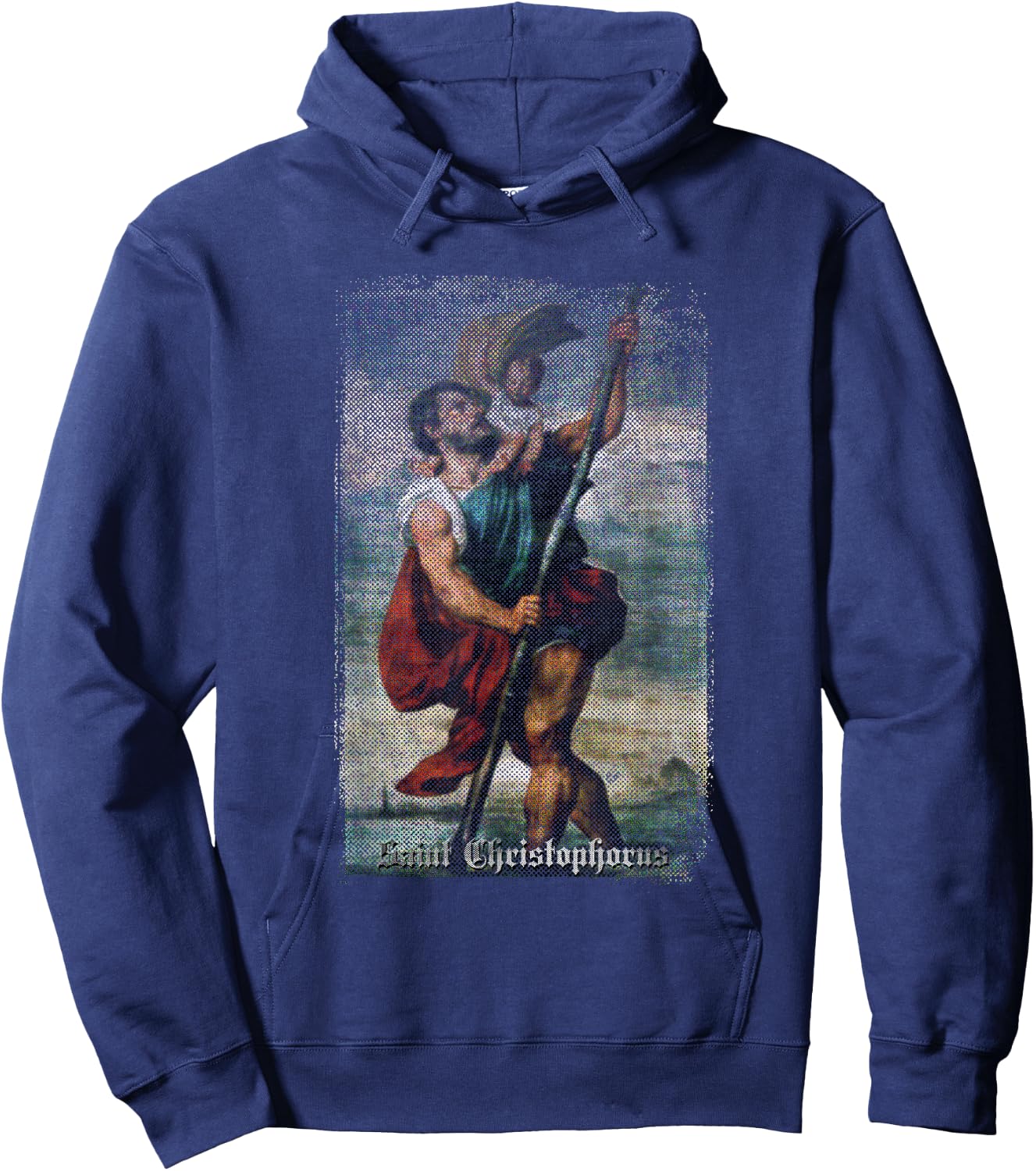 St Christopher - Patron Saint of Drivers Hoodie - Hoodie | Navy