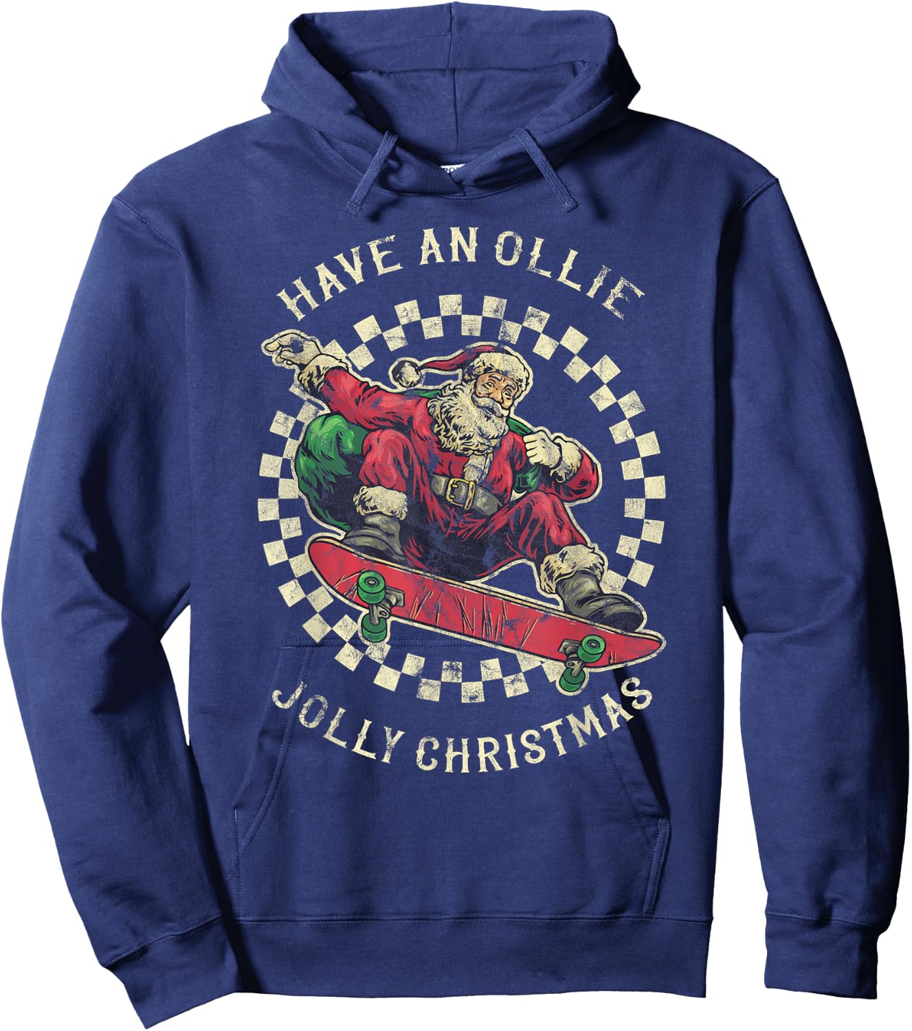 Have An Ollie Jolly Christmas Santa Claus Hoodie - Hoodie | Navy