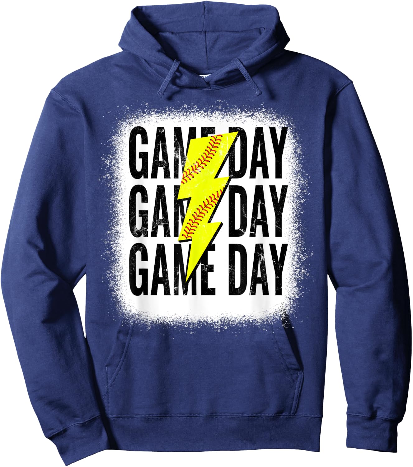 Softball Mom Leopard Game Day Mother's Day Hoodie - Hoodie | Navy