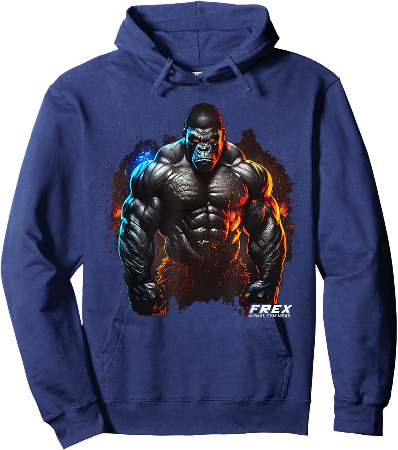 Gorilla Monkey Gym Wear Bodybuilding Workout Motivation Hoodie - Hoodie | Navy