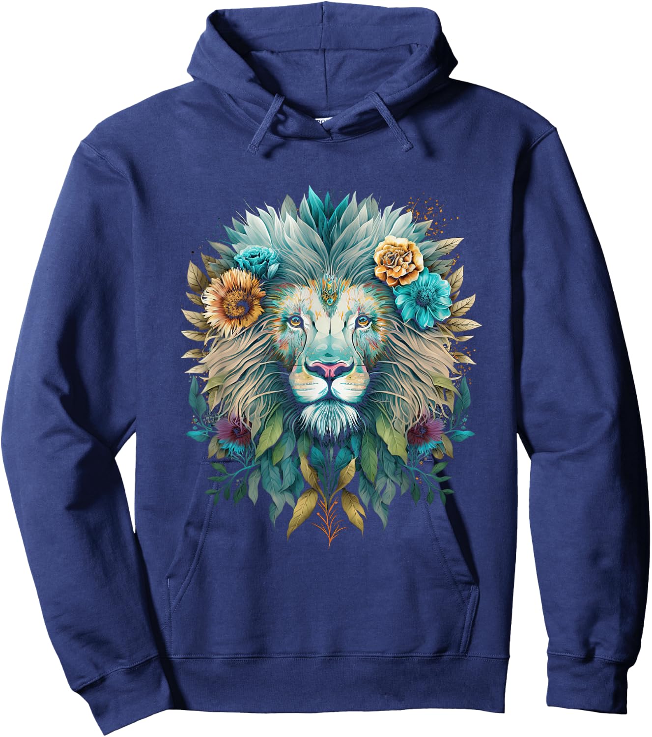 Lion colorful lions From Africa Day of the Dead Hoodie - Hoodie | Navy