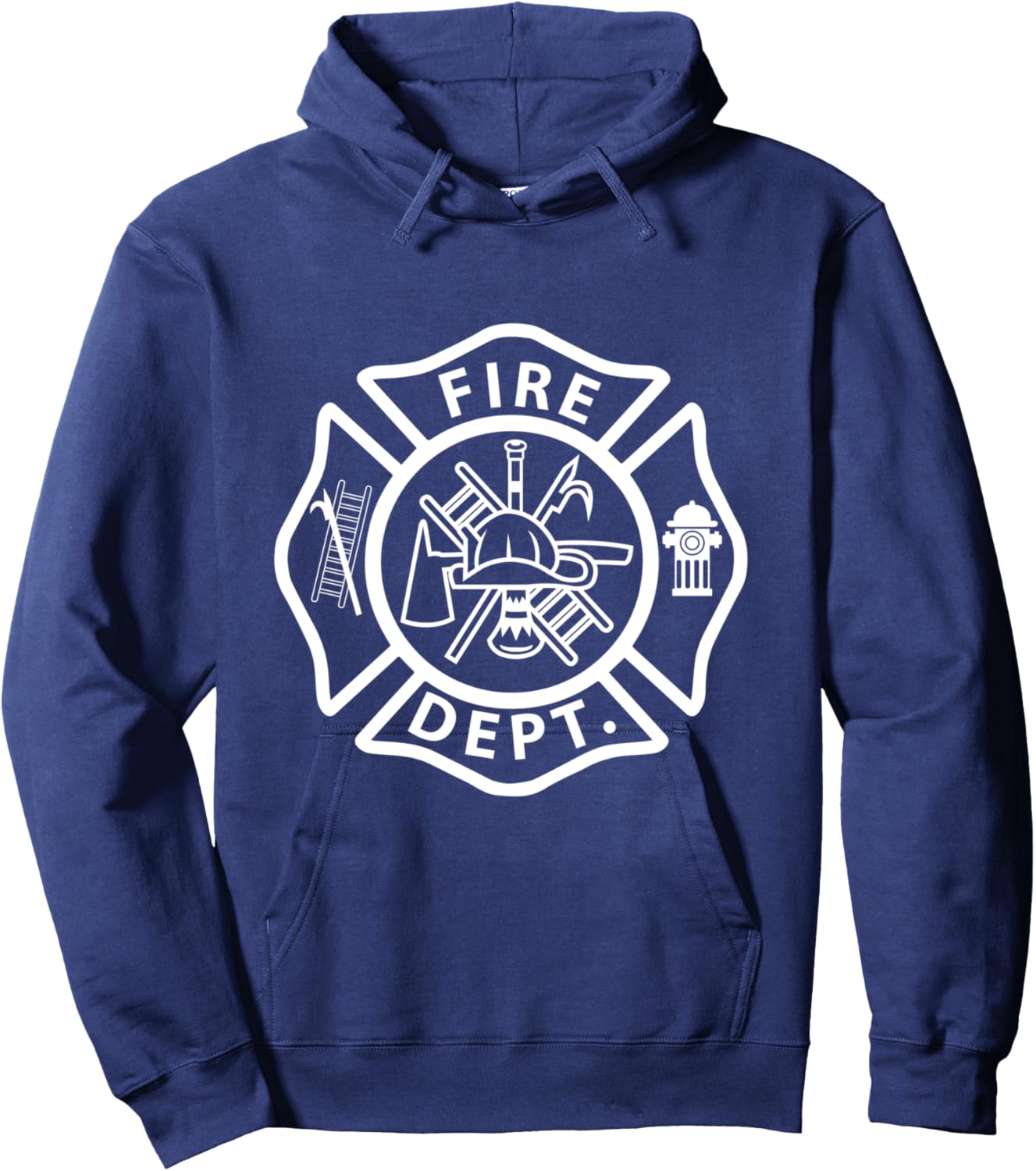 Fire Department Logo Uniform Fireman Symbol Firefighter Gear Hoodie - Hoodie | Navy