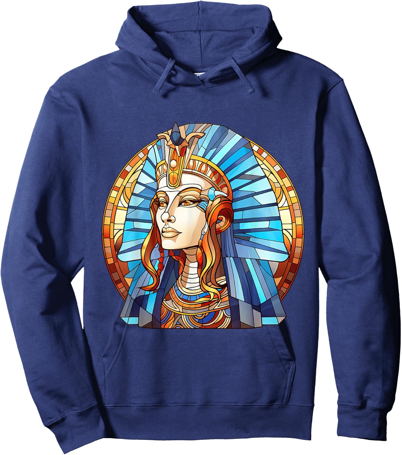 Hatshepsut Stained Glass Hoodie - Hoodie | Navy