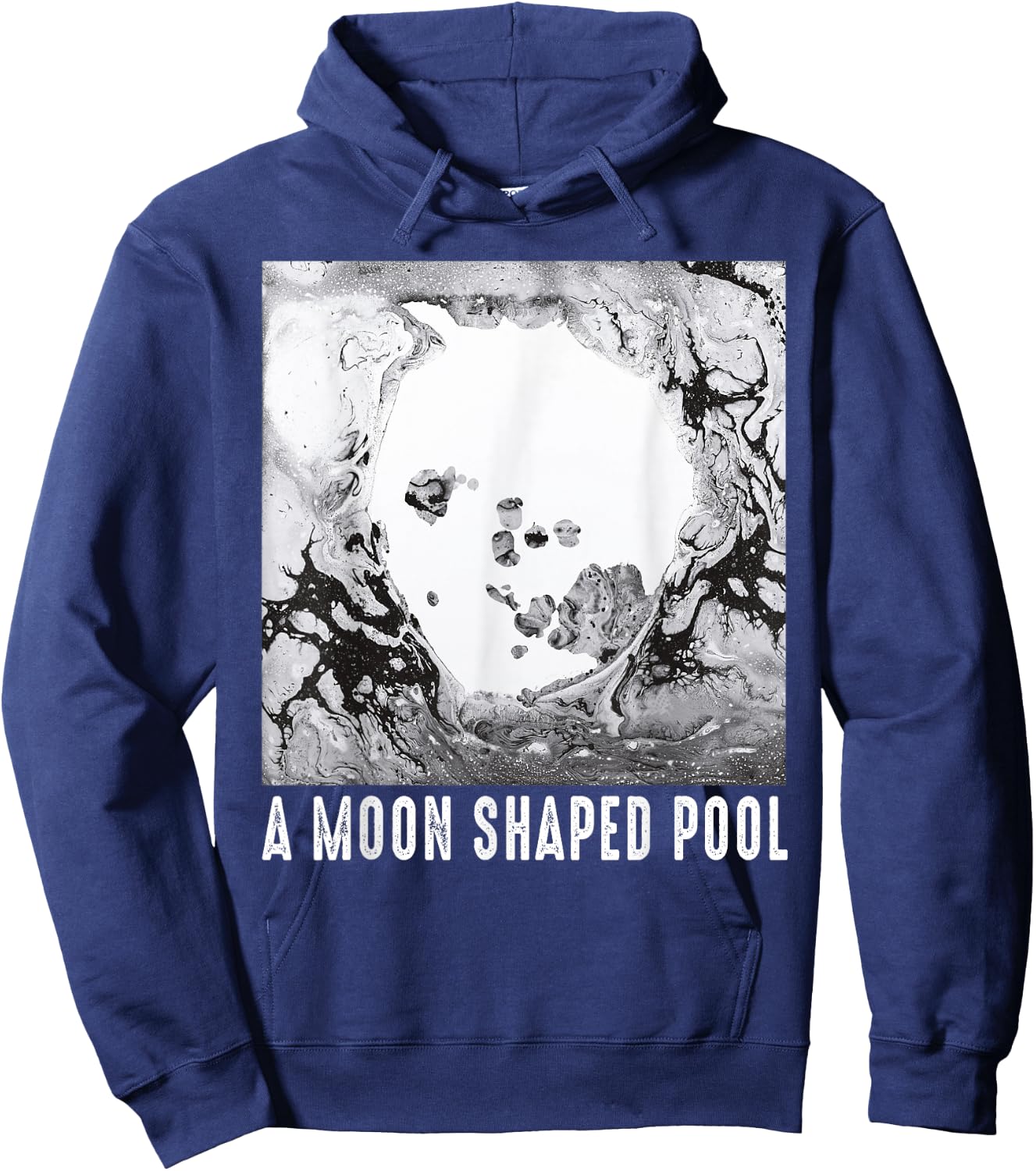 Vintage Radio Music 80s 90s Shaped Pool Outfits Moons Music Hoodie - Hoodie | Navy