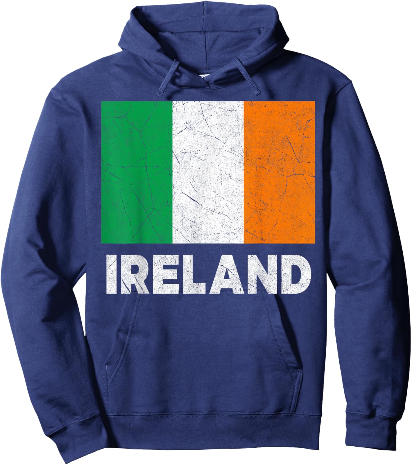 Irish Flag Ireland Women Boys Girls Kids Birthday Hoodie - Hoodie | Navy