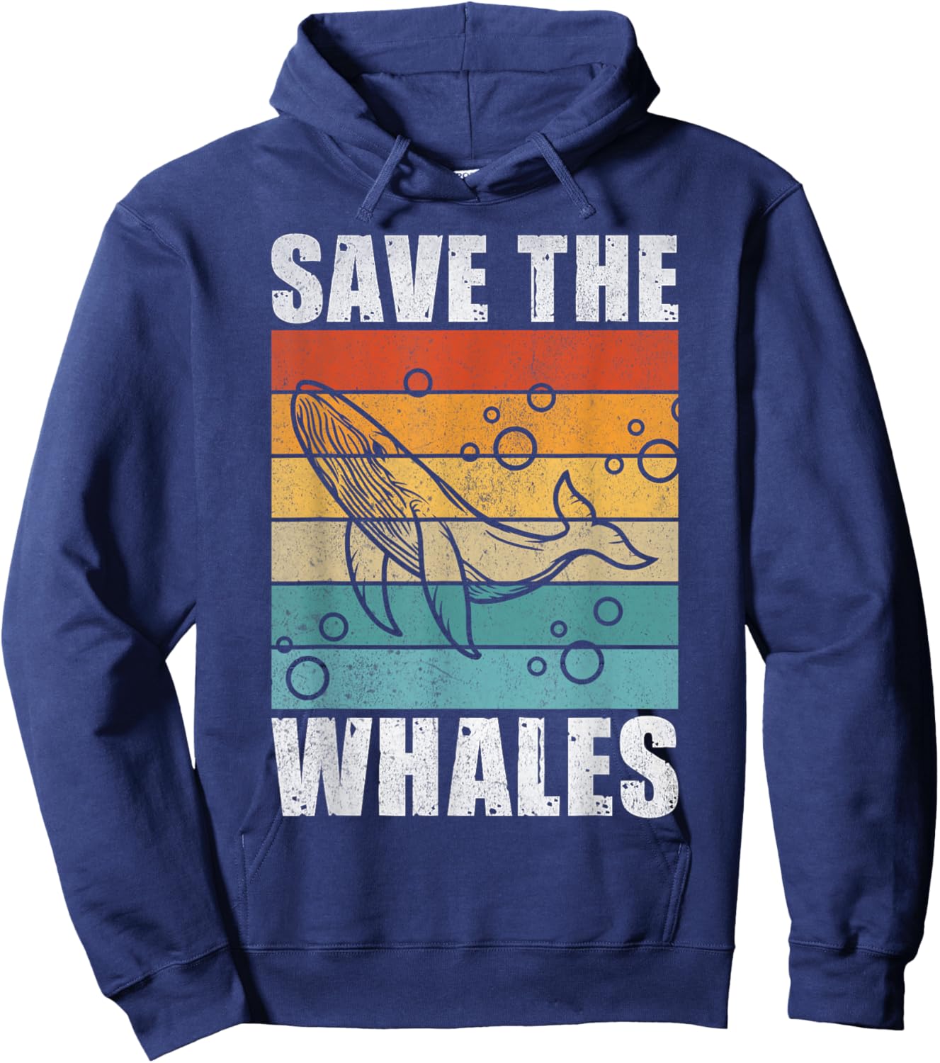 Whale Lover Marine Scientist Biology Environmentalist Whale Hoodie - Hoodie | Navy