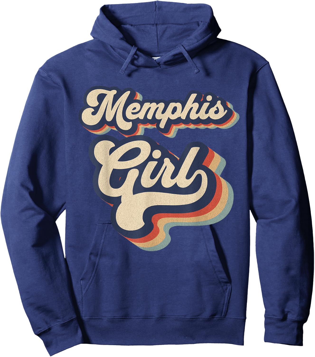 Vintage Design For Girls From Memphis Tennessee Hoodie - Hoodie | Navy