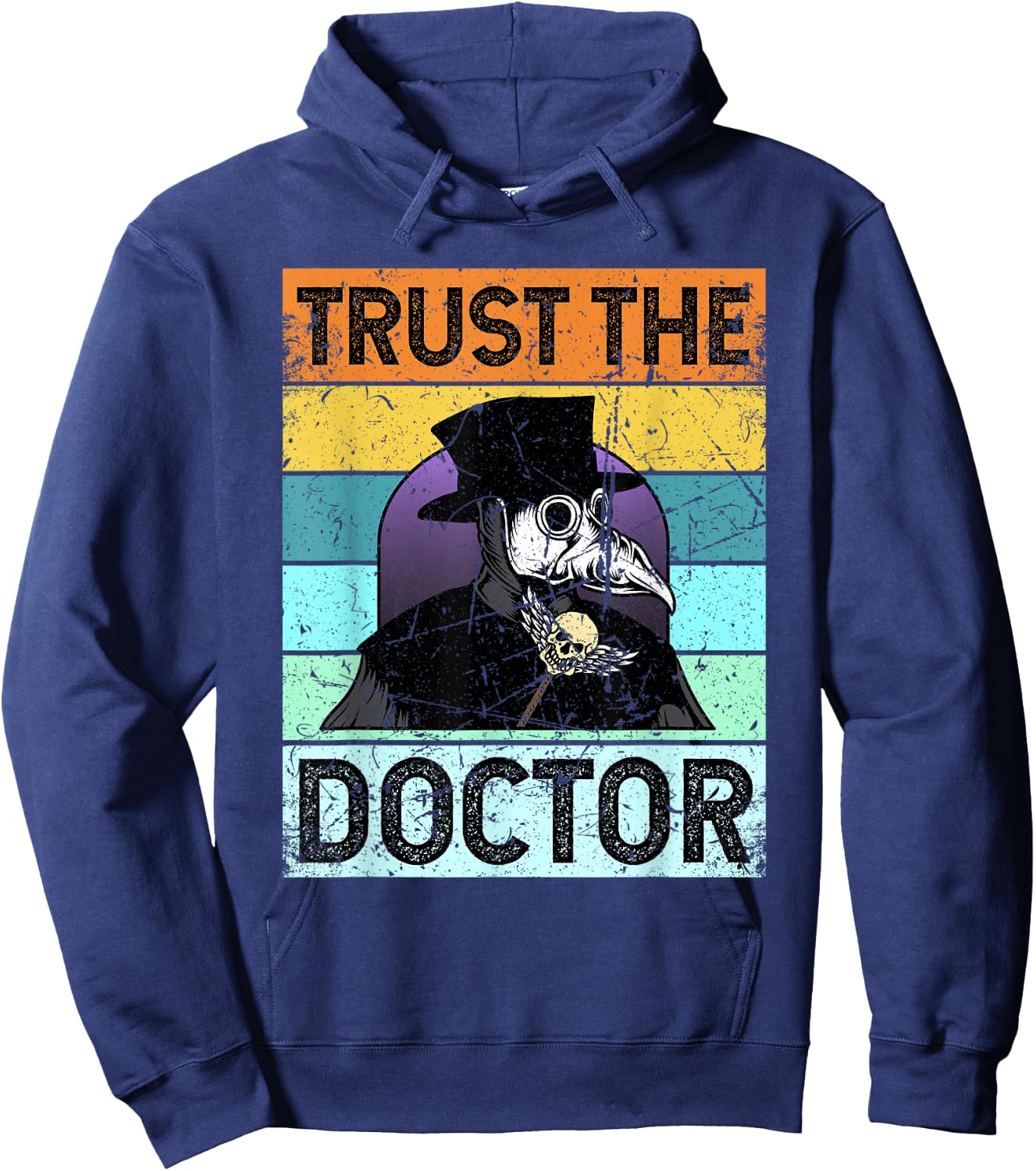 Plague Doctor Shirt Outfit Costume Women Kids Hoodie - Hoodie | Navy