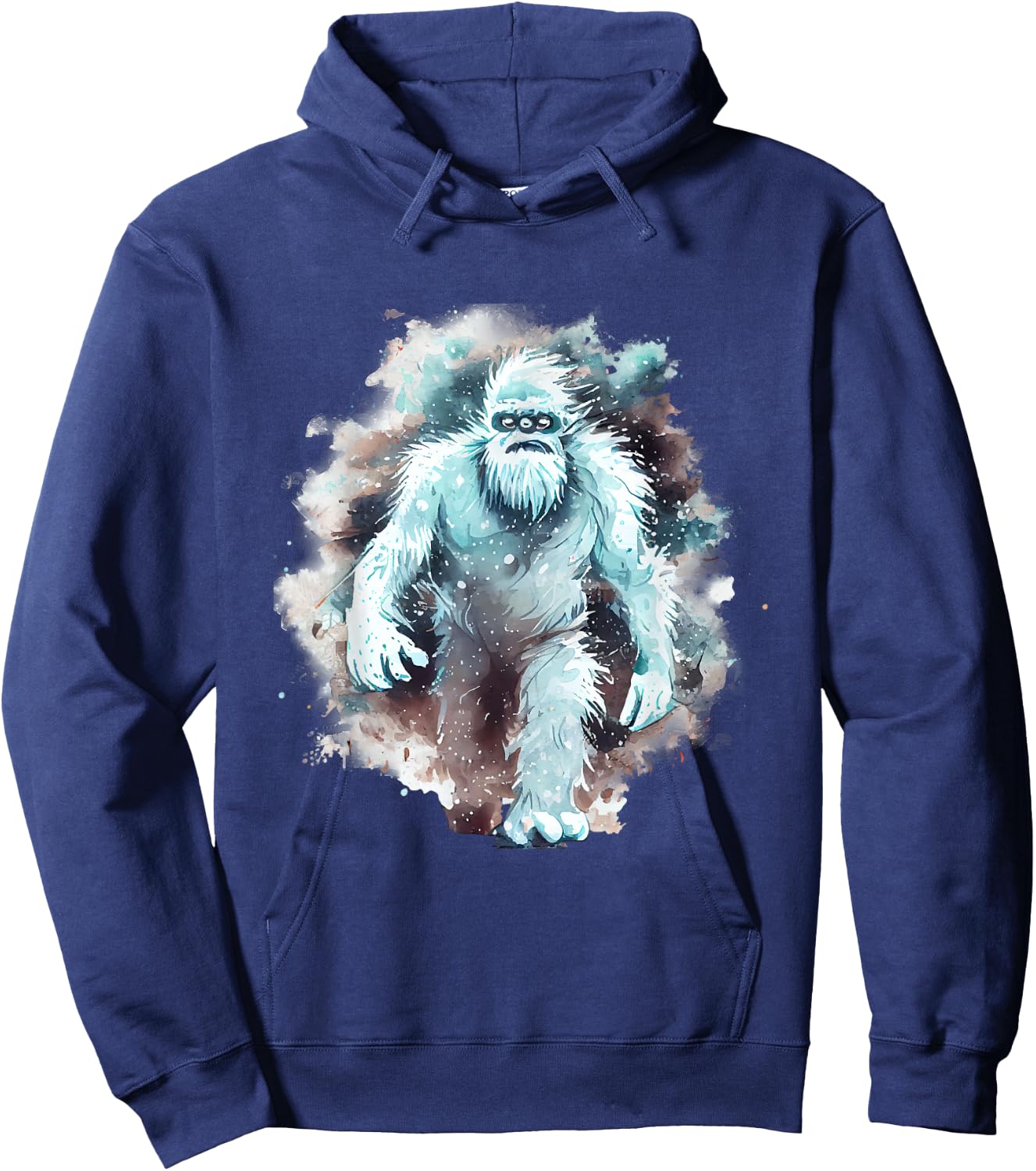 Mythical Yeti Legend Abominable Snowman Hoodie - Hoodie | Navy