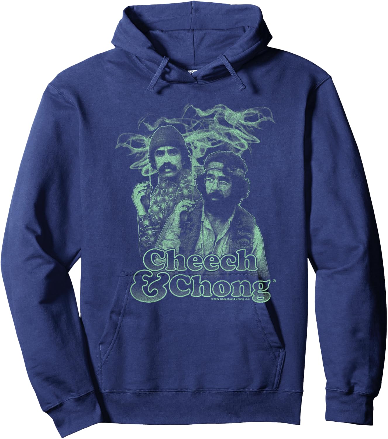 Cheech & Chong Smoking with Style Photography Hoodie - Hoodie | Navy
