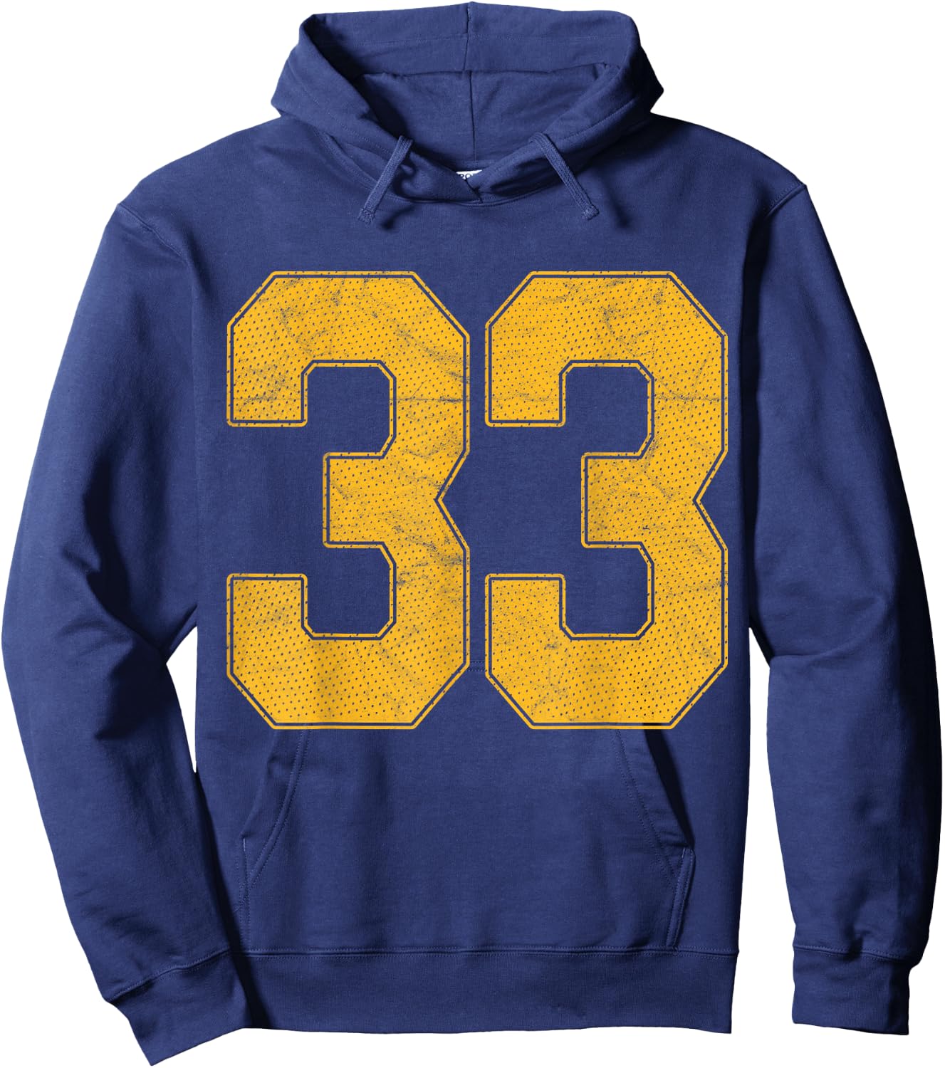Number 33 Numbered Uniform Sports Team Jersey 33rd Birthday Hoodie - Hoodie | Navy