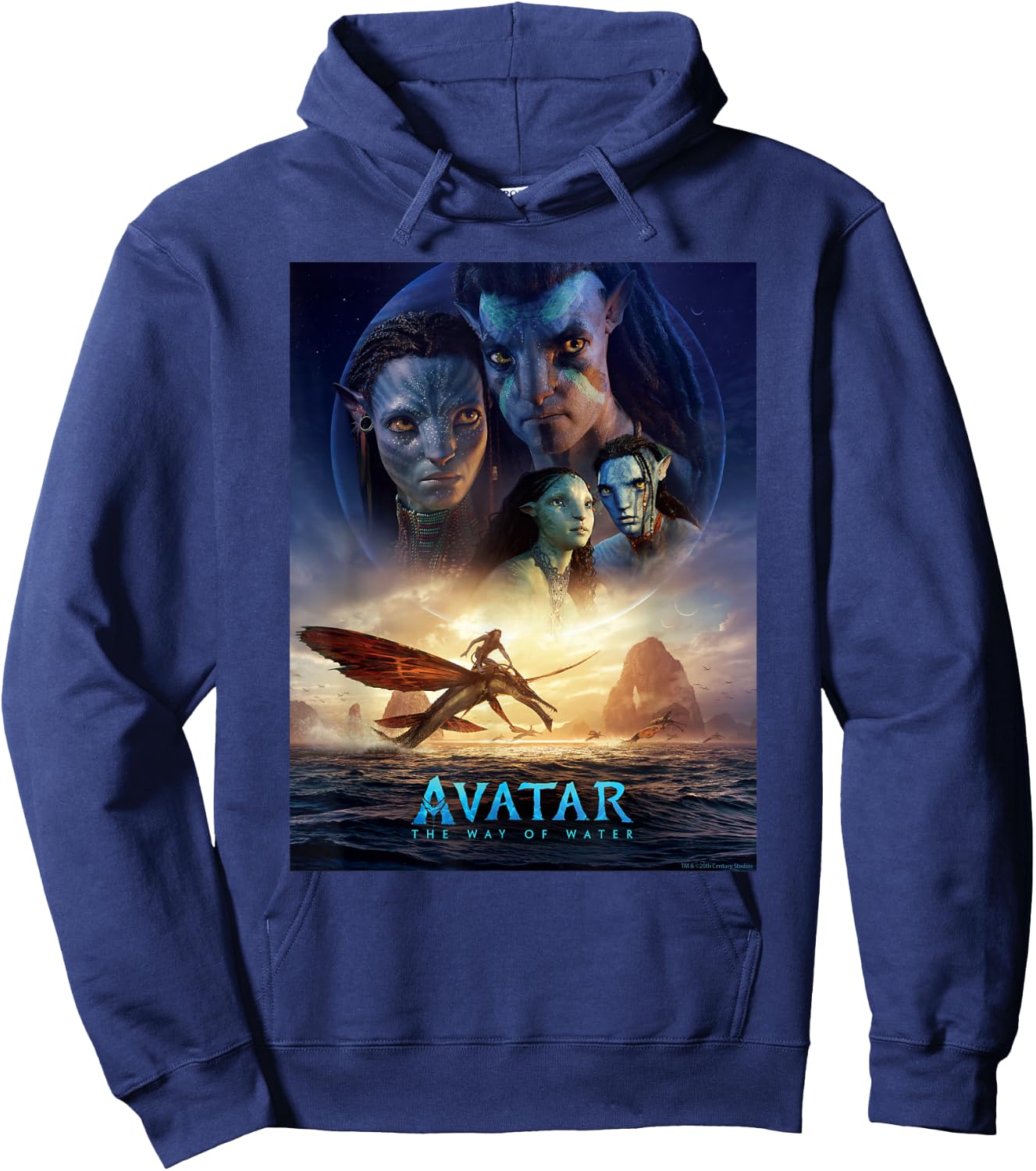 Avatar: The Way of Water Theatrical Movie Poster Small Hoodie - Hoodie | Navy