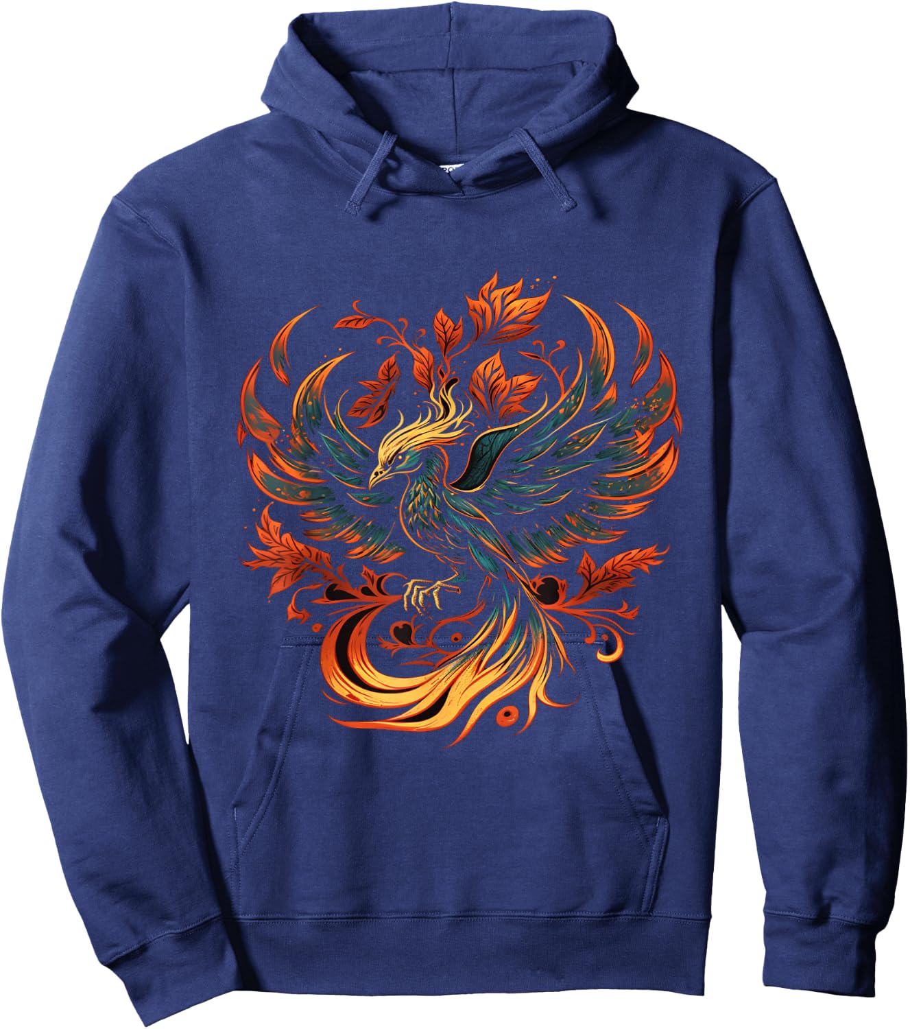 Fire Phoenix Bird Reborn Firebird Phoenix Phoenix Hoodie - Hoodie | Navy