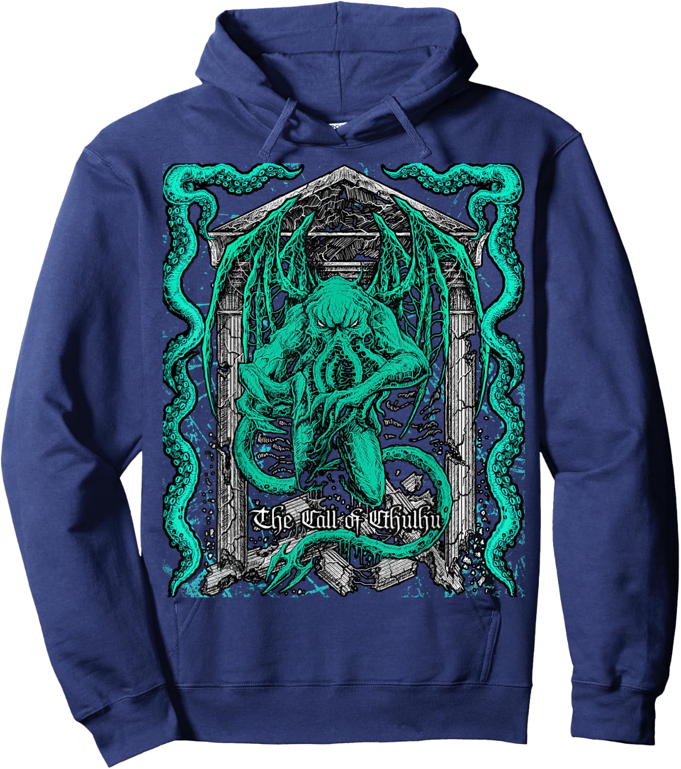 Cthulhu Tentacle Sea Monster Mythological Creature Cryptid Hoodie - Hoodie | Navy