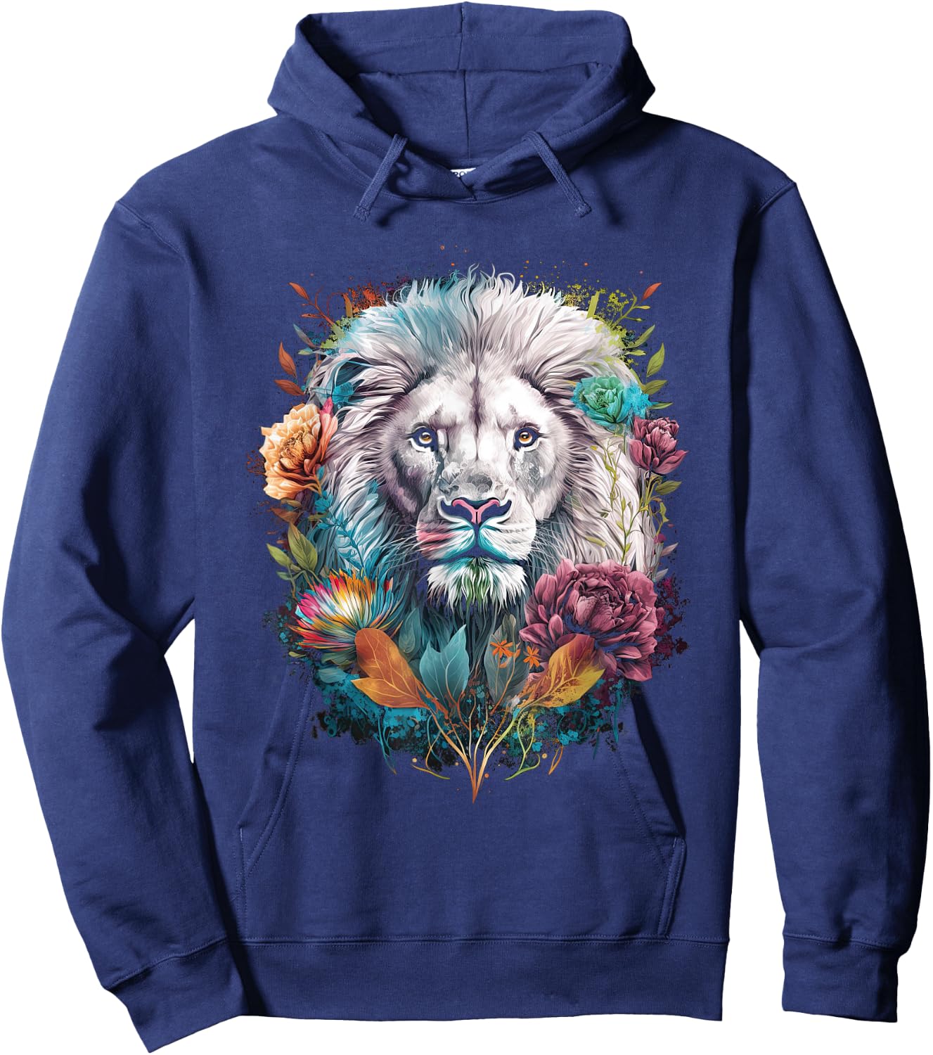Lion colorful lions From Africa Day of the Dead Hoodie - Hoodie | Navy
