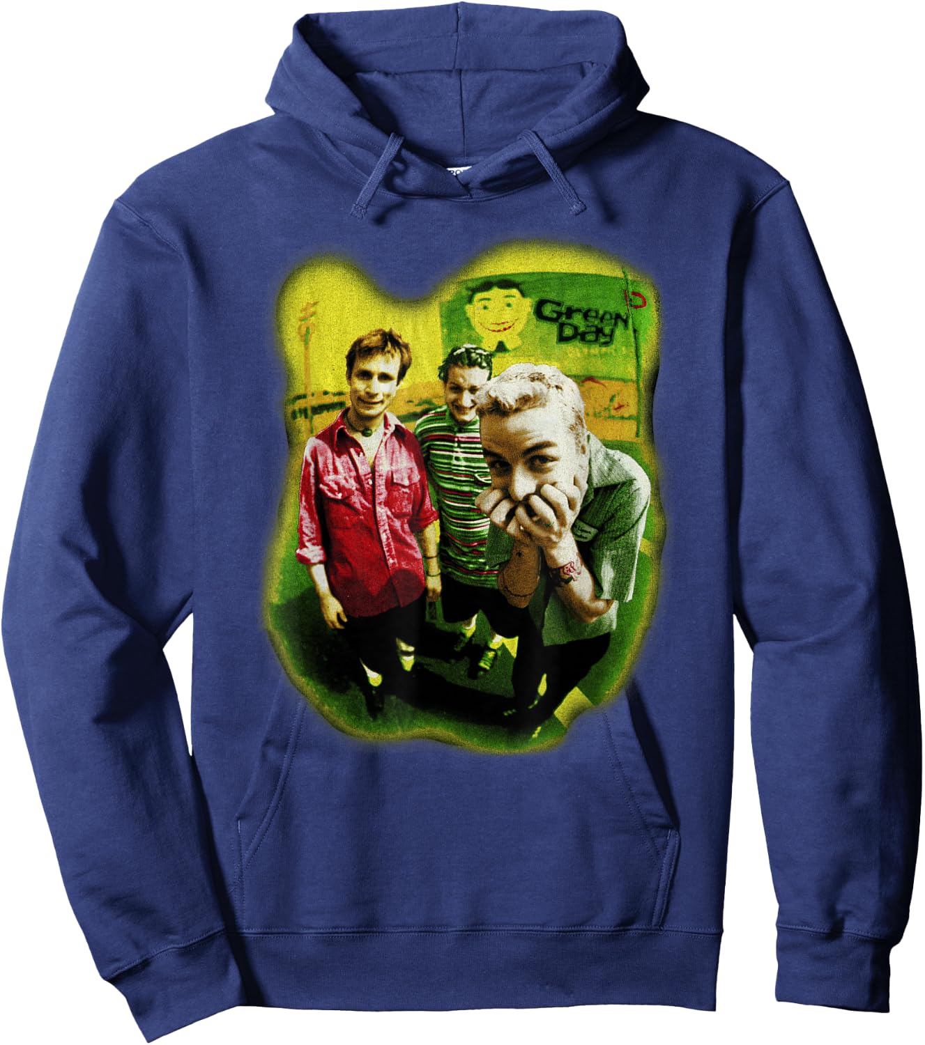 Green Day Neon Photo Hoodie - Hoodie | Navy