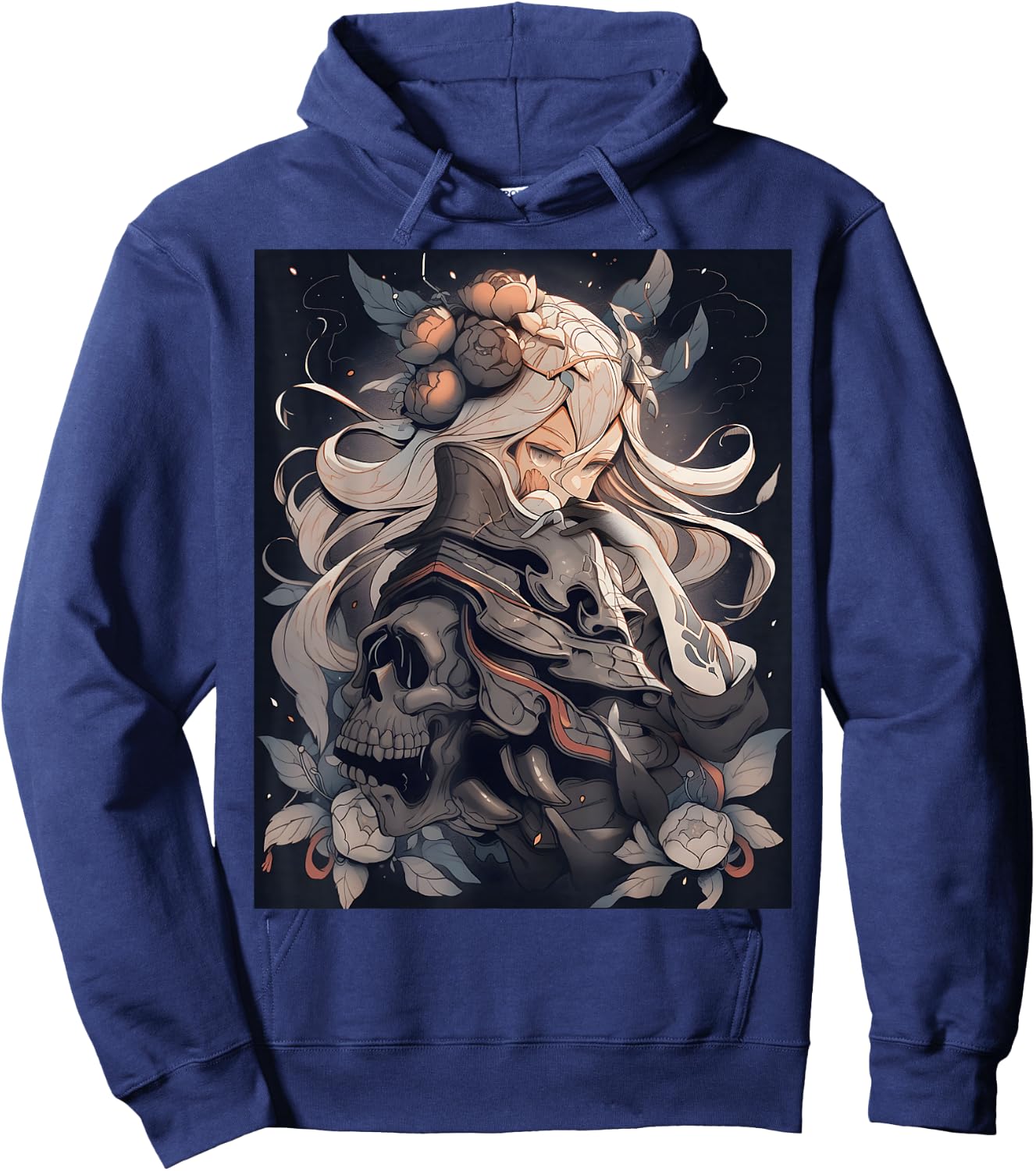 Rockabilly Style 80s Cartoon Anime Japanese Women Kids Hoodie - Hoodie | Navy