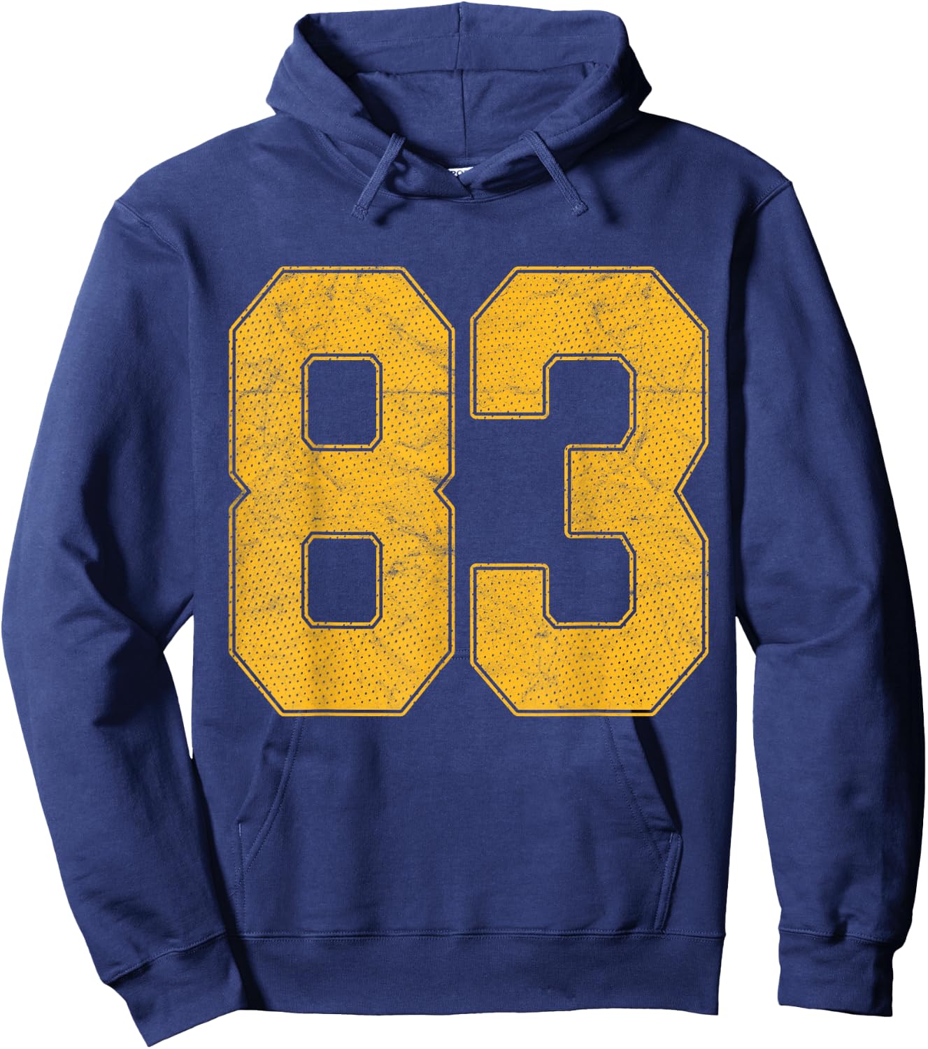 Number 83 Numbered Uniform Sports Team Jersey 83rd Birthday Hoodie - Hoodie | Navy