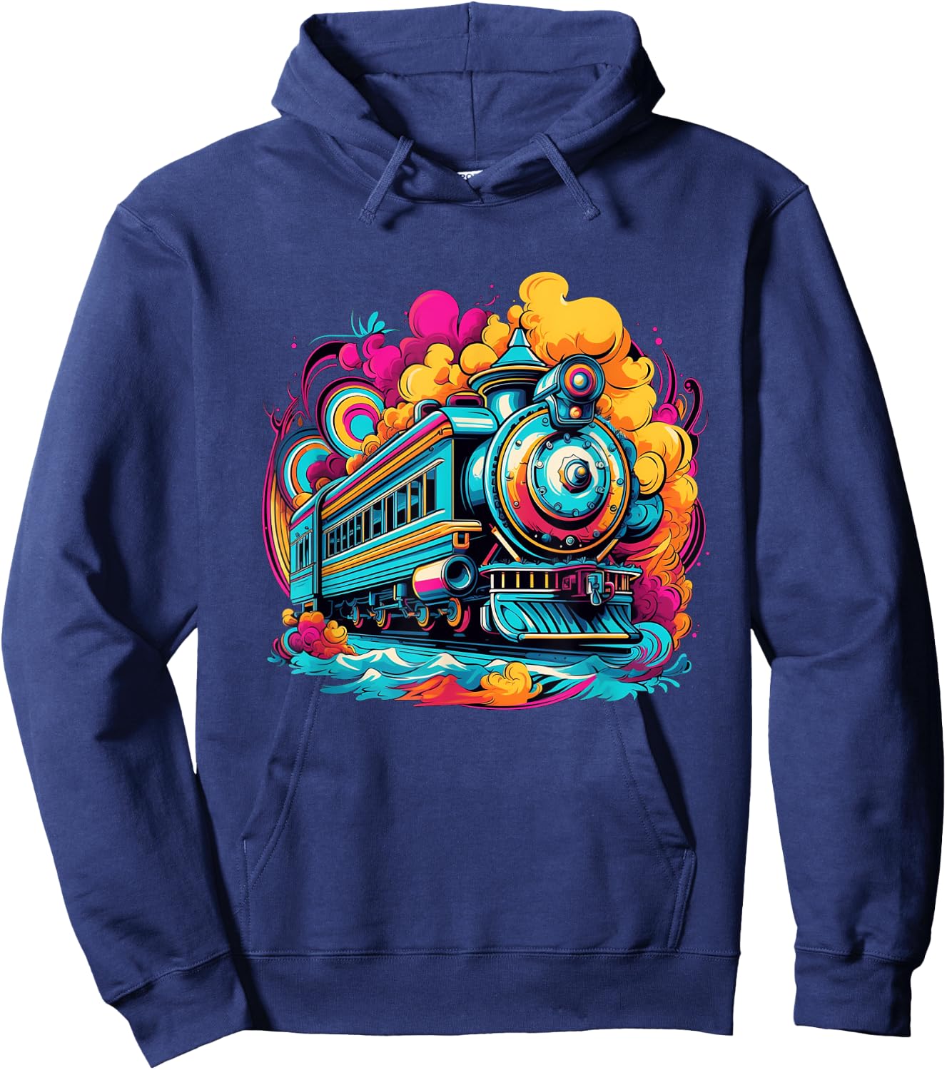 Train Locomotive & Model Railroad Trains Hoodie - Hoodie | Navy