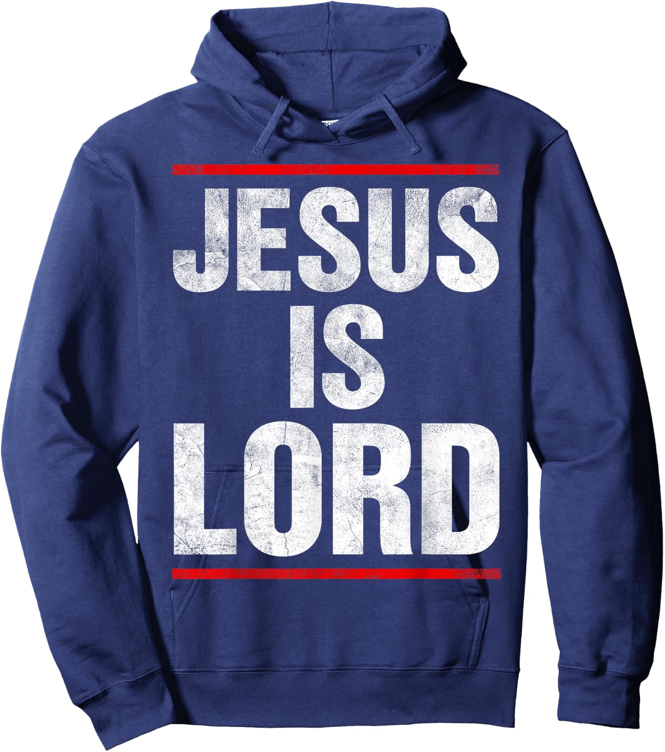 Jesus Is Lord Retro Vintage Hoodie - Hoodie | Navy
