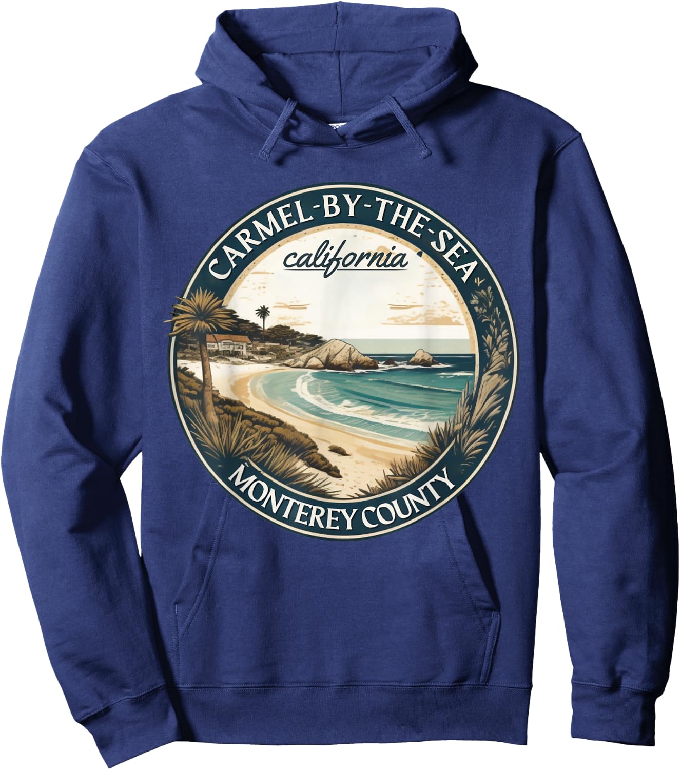 Carmel-by-the-Sea, California beach for family vocation Women Girls Kids Hoodie - Hoodie | Navy
