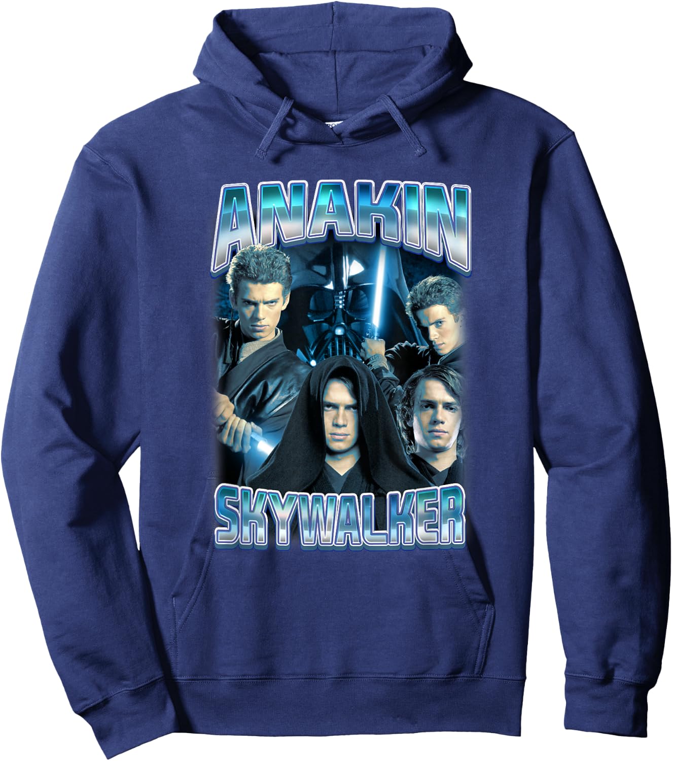 Star Wars Classic Anakin Skywalker Photo Collage Poster Hoodie - Hoodie | Navy