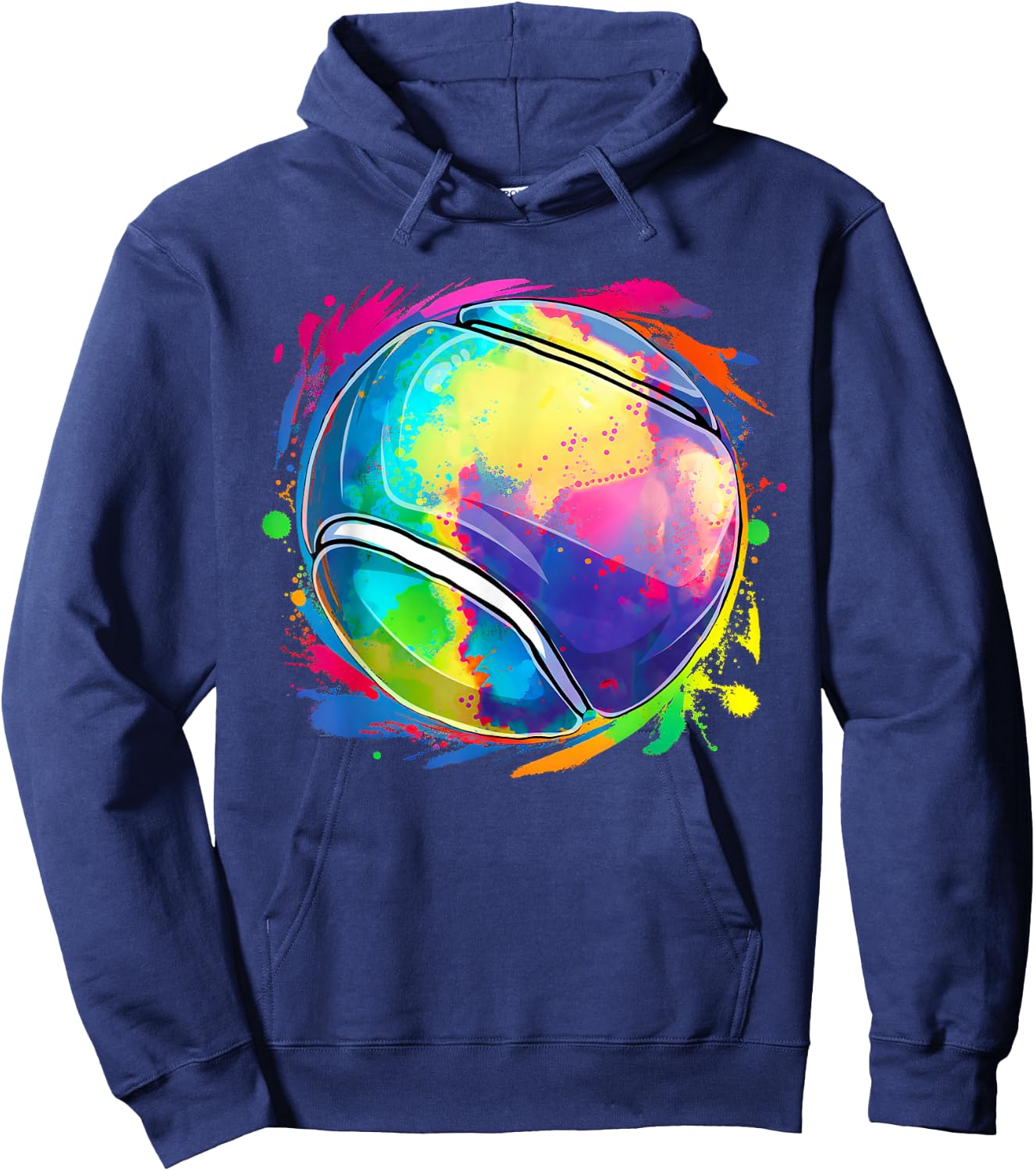 Tie Dye Tennis Funny Tennis Lovers Men Women Boys Kids Hoodie - Hoodie | Navy
