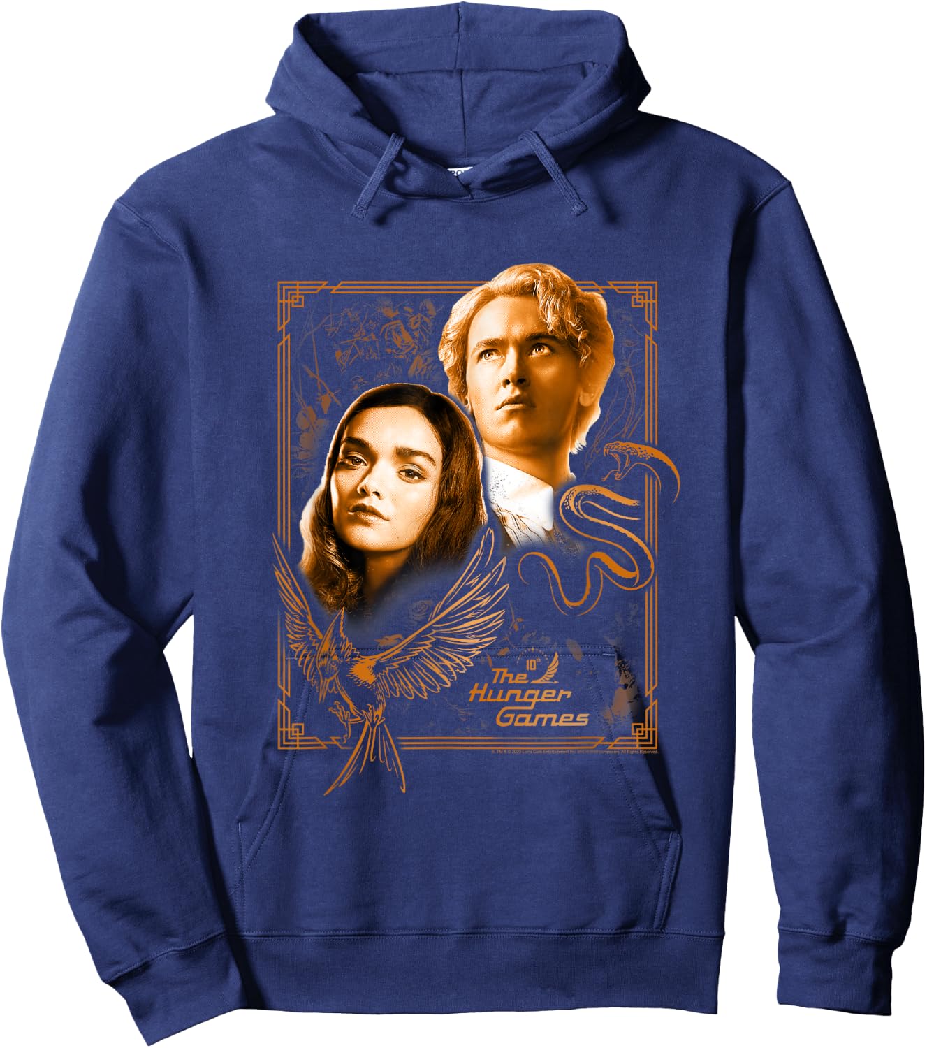 The Ballad of Songbirds and Snakes Framed Lucy Gray & Snow Hoodie - Hoodie | Navy