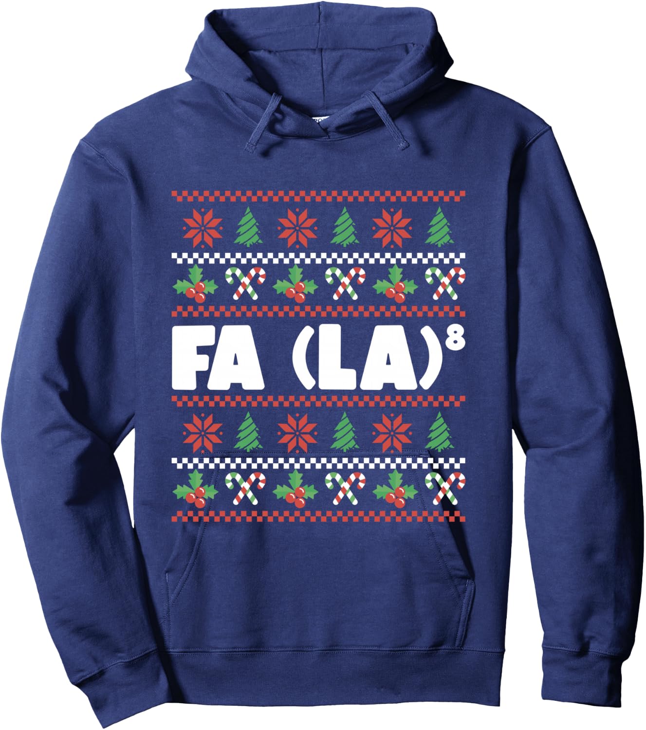 Funny Math Santa Christmas FA (LA)8 For Math Teacher Xmas Hoodie - Hoodie | Navy