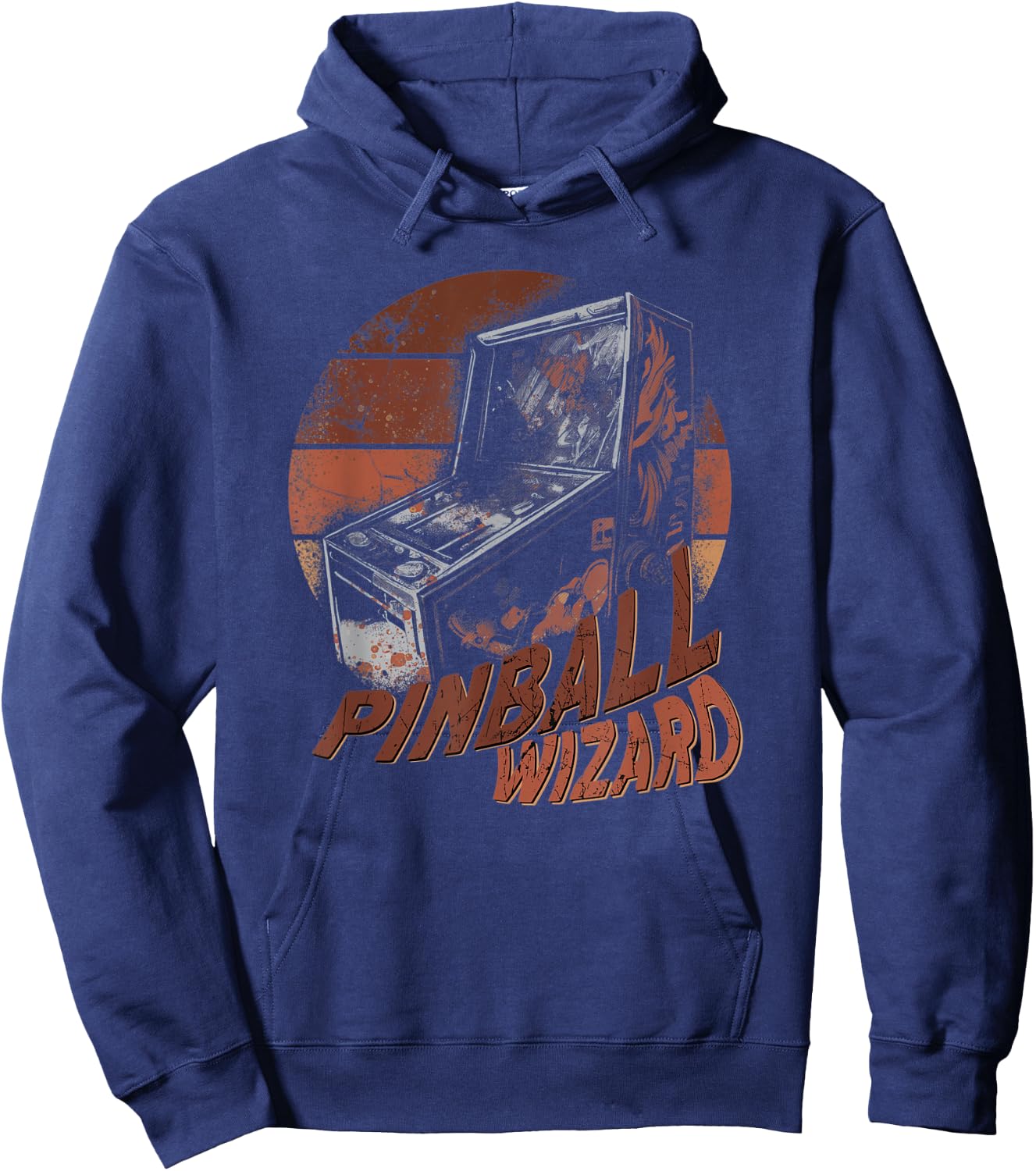 Step into The World of Retro Gaming with Our Pinball Wizard Hoodie - Hoodie | Navy