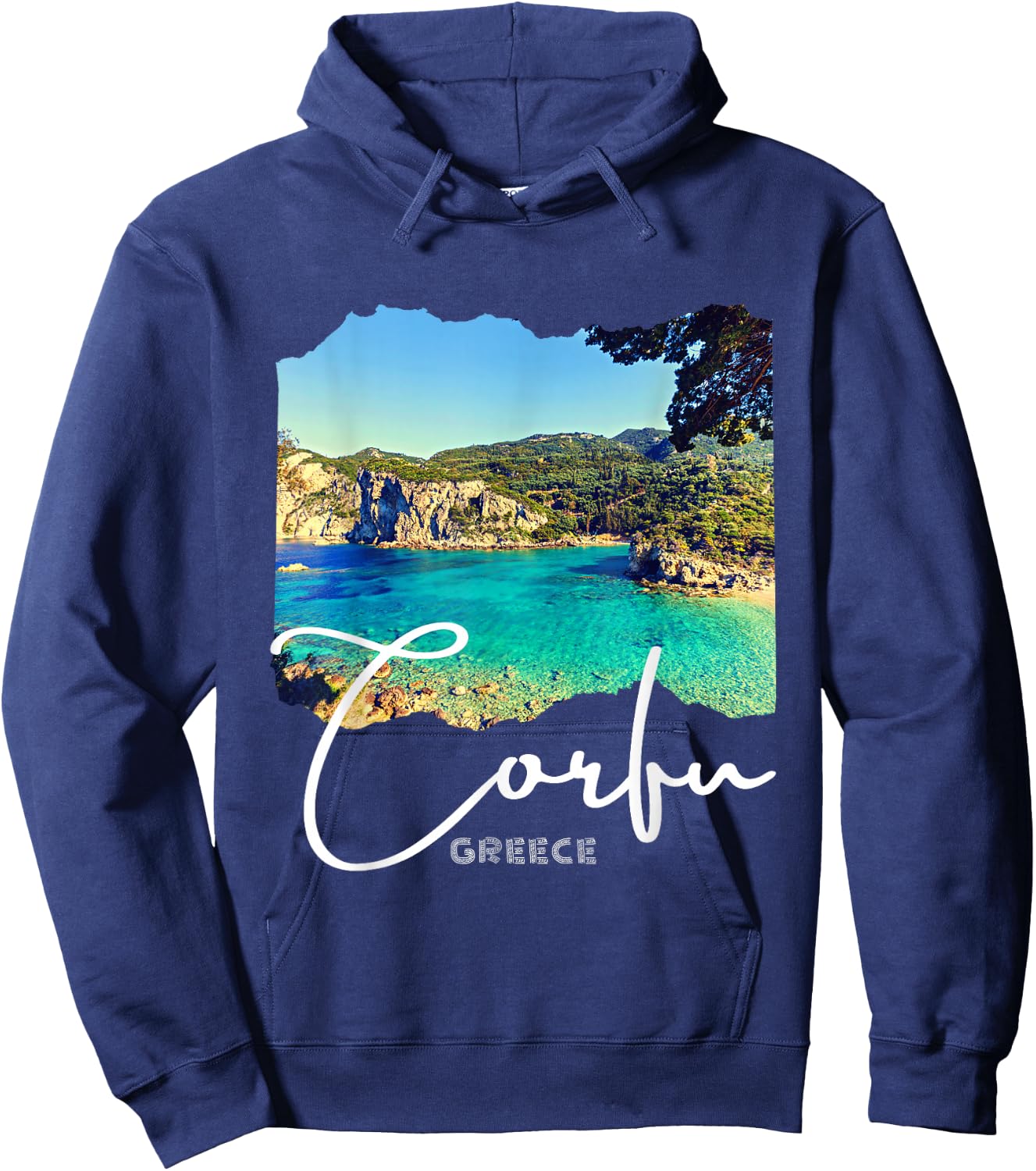 Corfu Island Greece Corfu Hoodie - Hoodie | Navy
