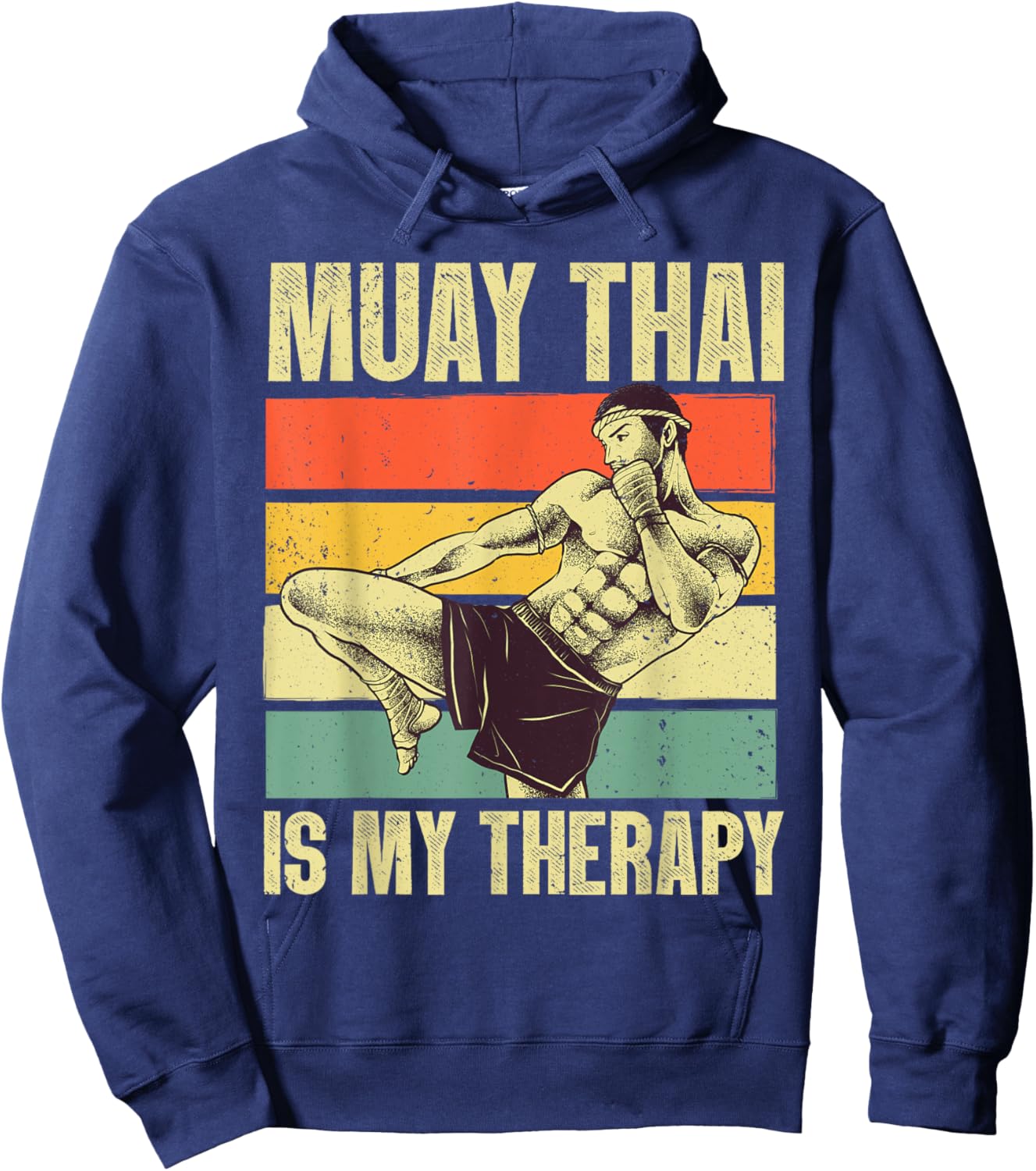 Funny Muay Thai Design Women Kids Muay Thai Boxing Hoodie - Hoodie | Navy