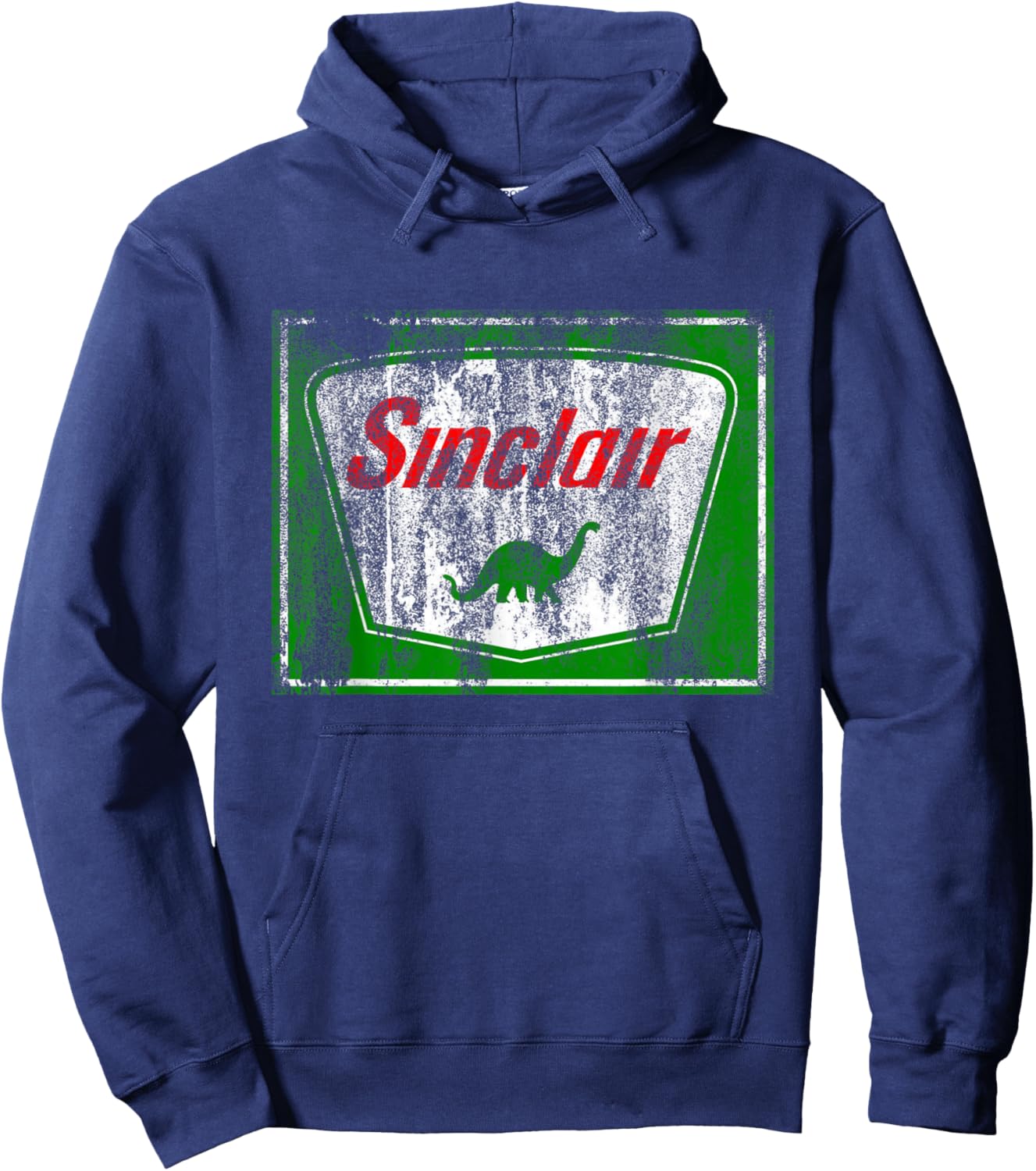 Dinosaur Gas Station Vintage Retro and Kids Hoodie - Hoodie | Navy