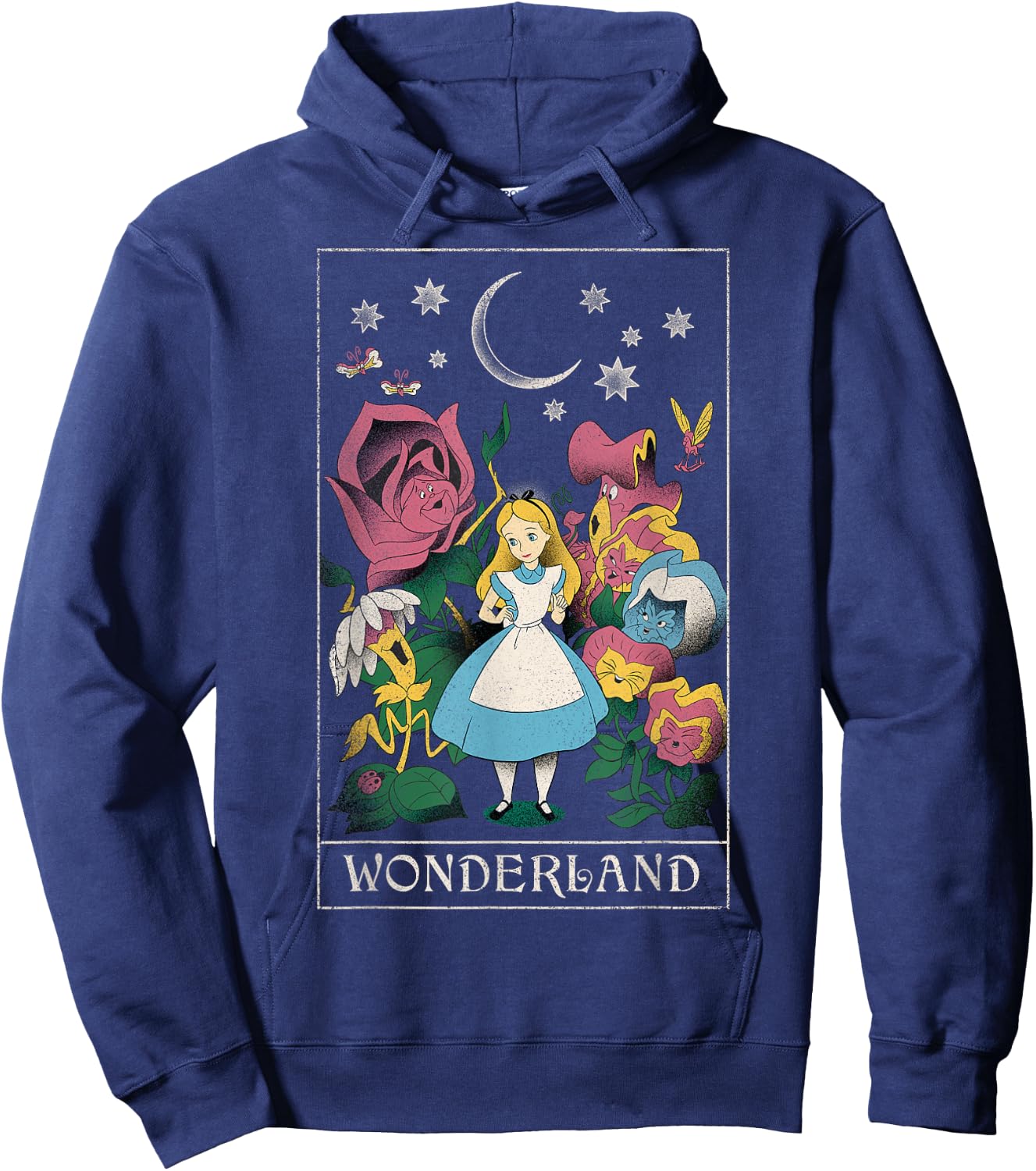 Disney Alice in Wonderland Alice Cosmic Tarot Card Hoodie - Hoodie | Navy