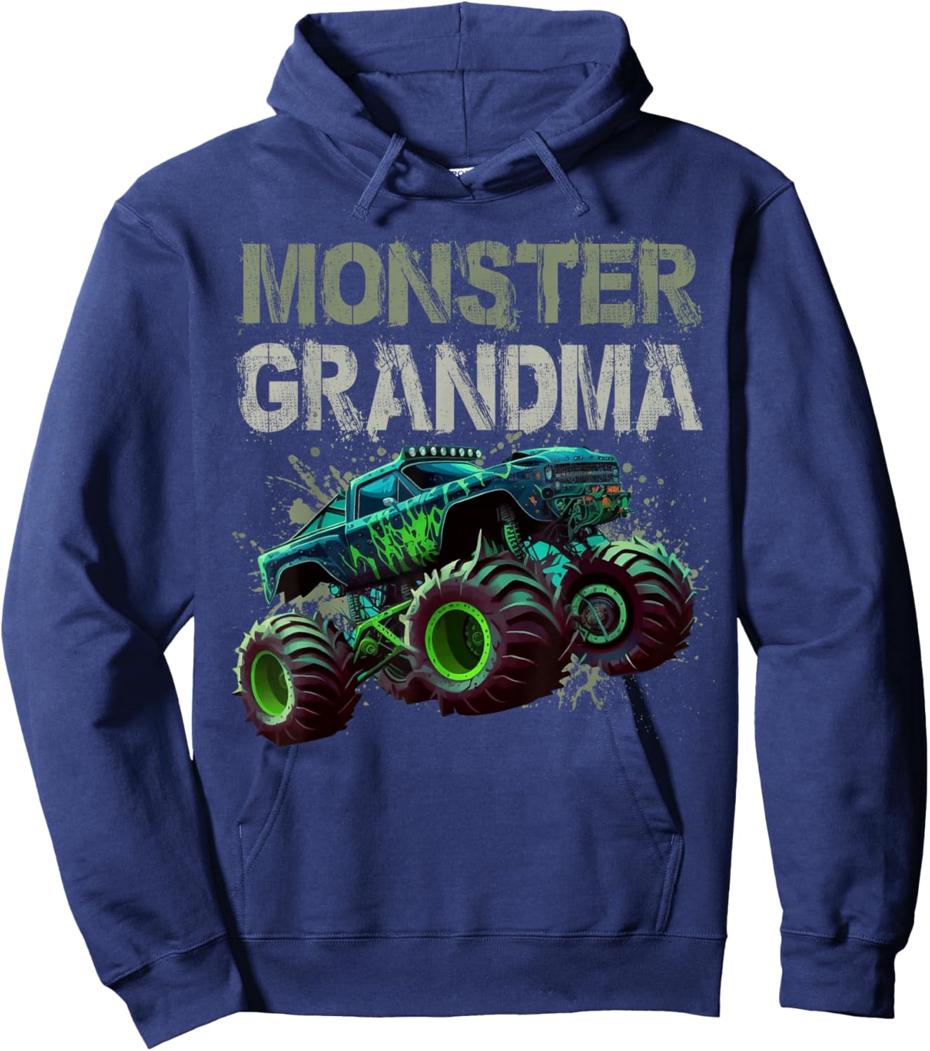 Monster Truck Grandma Family Matching Monster Truck Lovers Hoodie - Hoodie | Navy