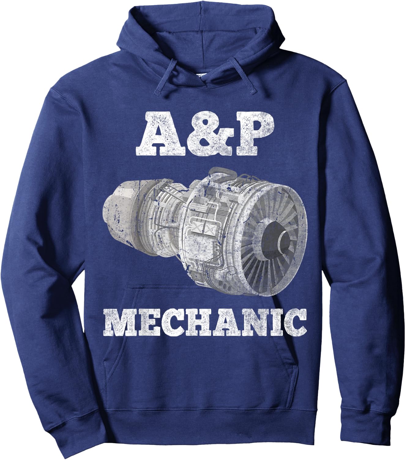 Airplane Mechanic A&P Aircraft Maintenance Pilot Technician Hoodie - Hoodie | Navy