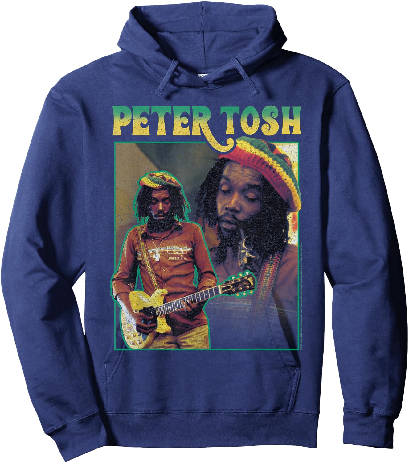 Peter Tosh Double Portrait Hoodie - Hoodie | Navy