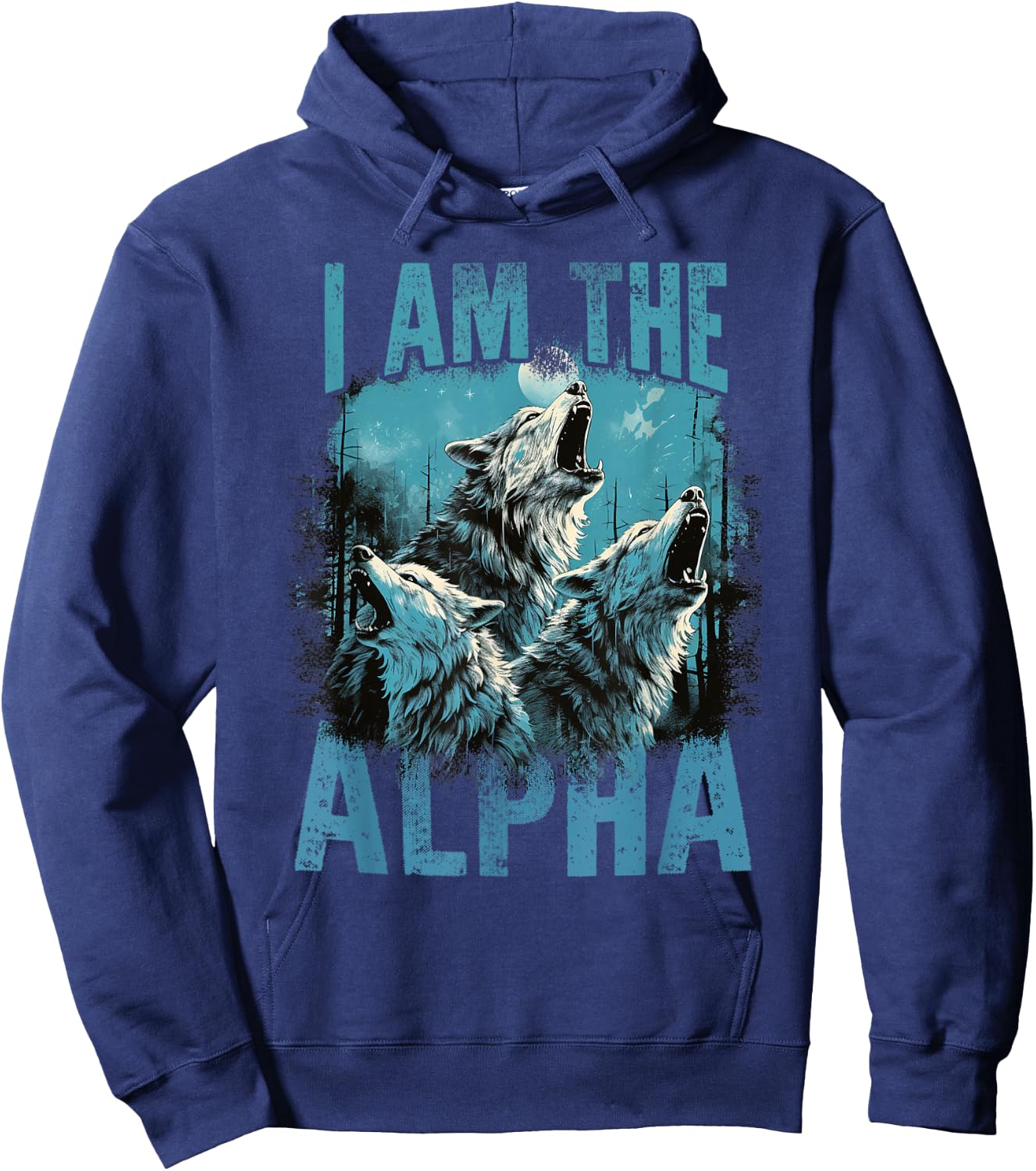 Men's I Am The Alpha Hoodie - Hoodie | Navy