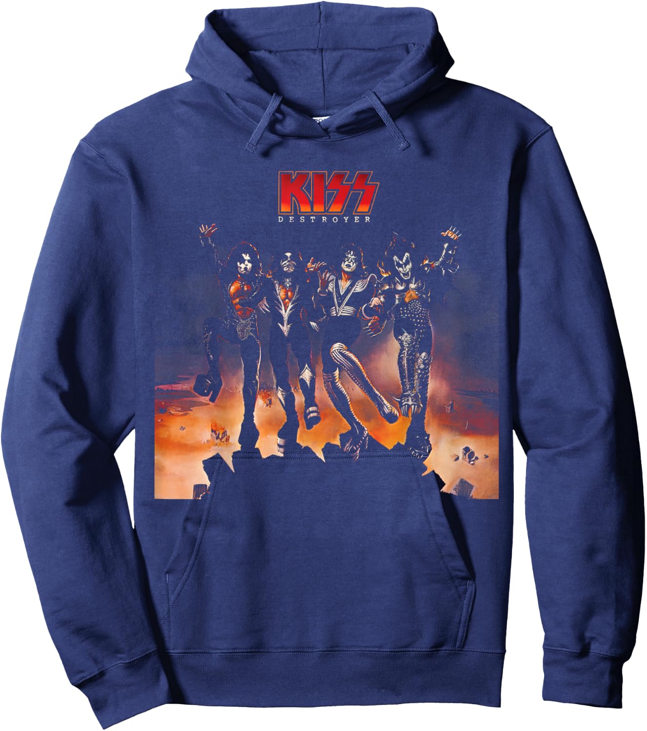 KISS - 1976 Destroyer Hoodie - Hoodie | Navy
