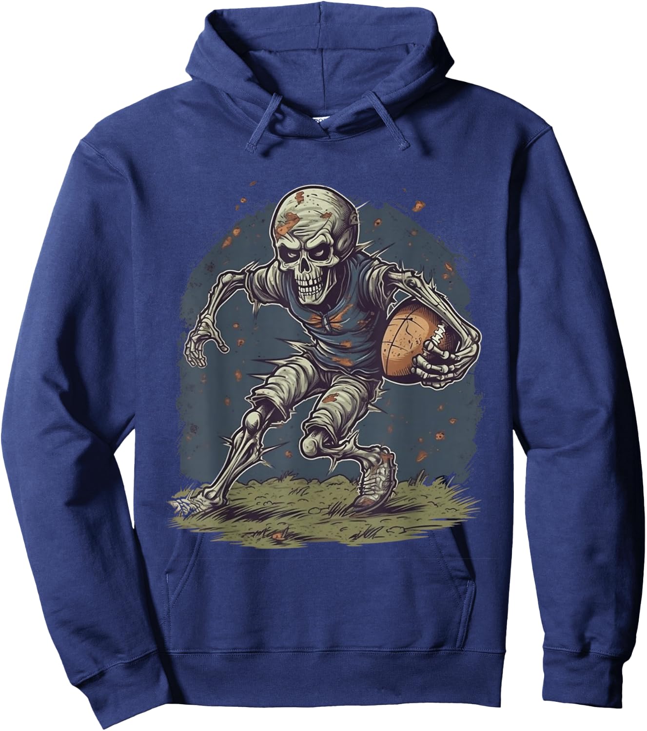 Zombie Football Player Halloween Costume Sport Men Boys Hoodie - Hoodie | Navy