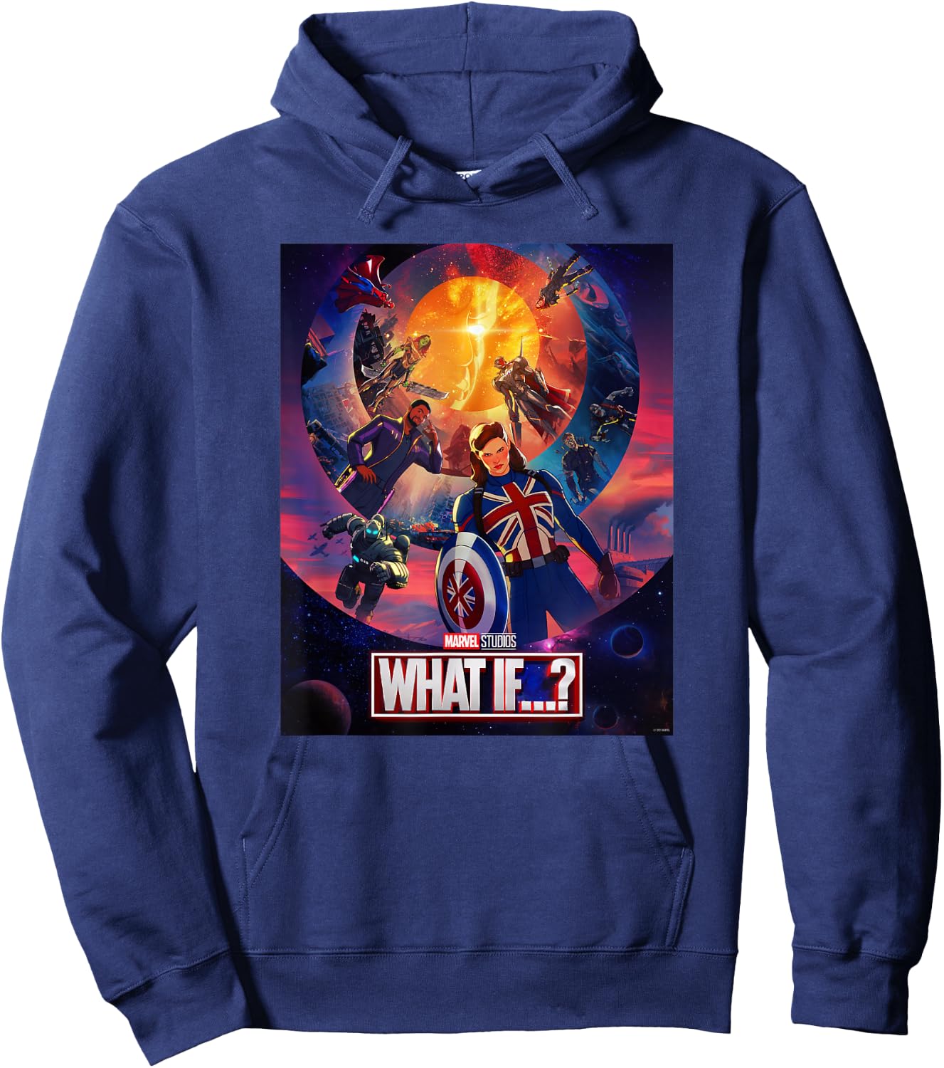 Marvel What If Character Group Poster Hoodie - Hoodie | Navy
