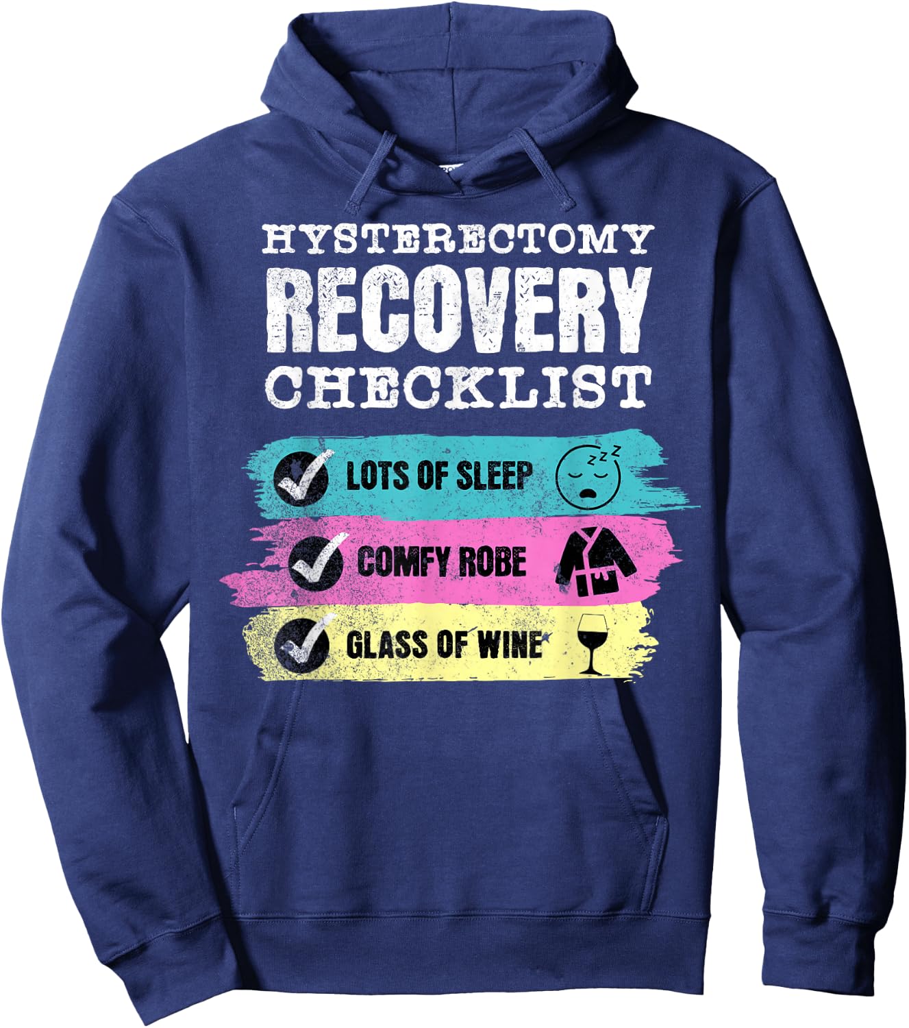 Funny Hysterectomy Recovery And Uterus, Cervix Surgery Hoodie - Hoodie | Navy