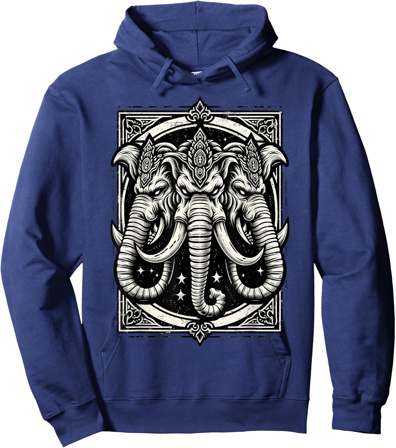 3 Headed Elephant of Lao Laos Pride Hoodie - Hoodie | Navy