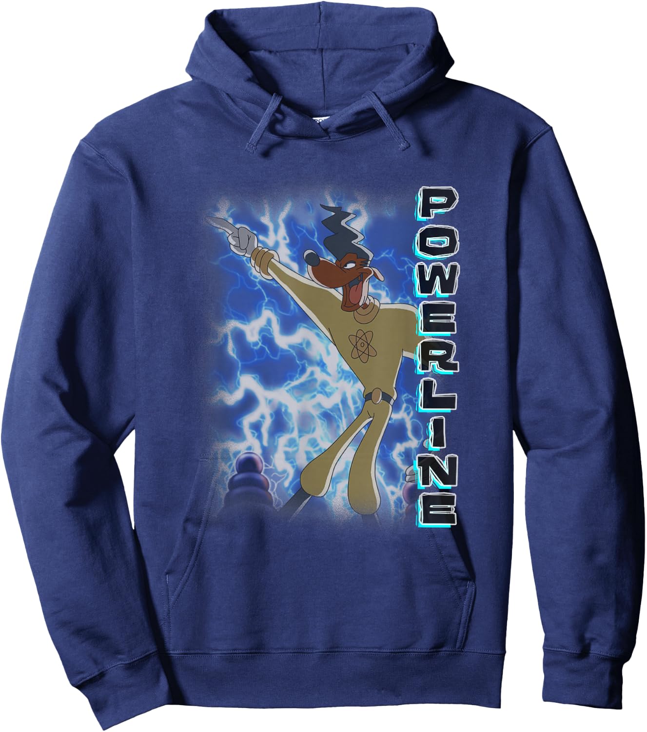 Disney A Goofy Movie Powerline Electrifying Dance Poster Hoodie - Hoodie | Navy