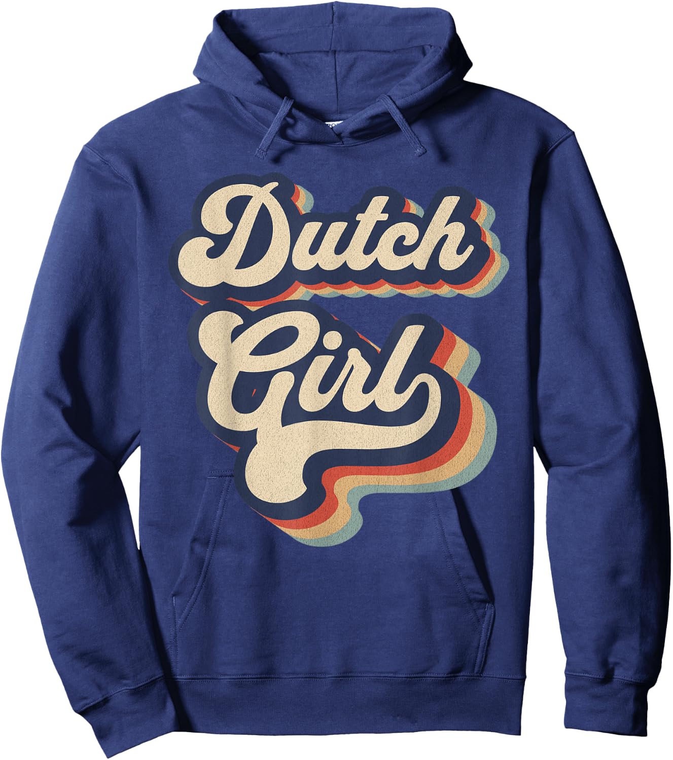 Dutch Girl Vintage Retro Netherlands Pride Hoodie - Hoodie | Navy